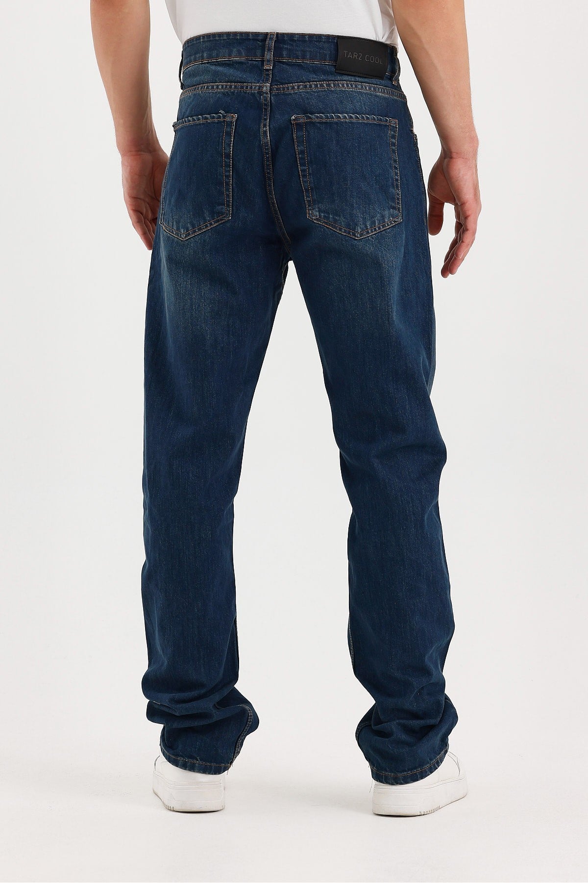 Tarz CoolPantolonTCKTPNT06R01-3Erkek Düz Süper Baggy Paça Uzun Kot Pantolon