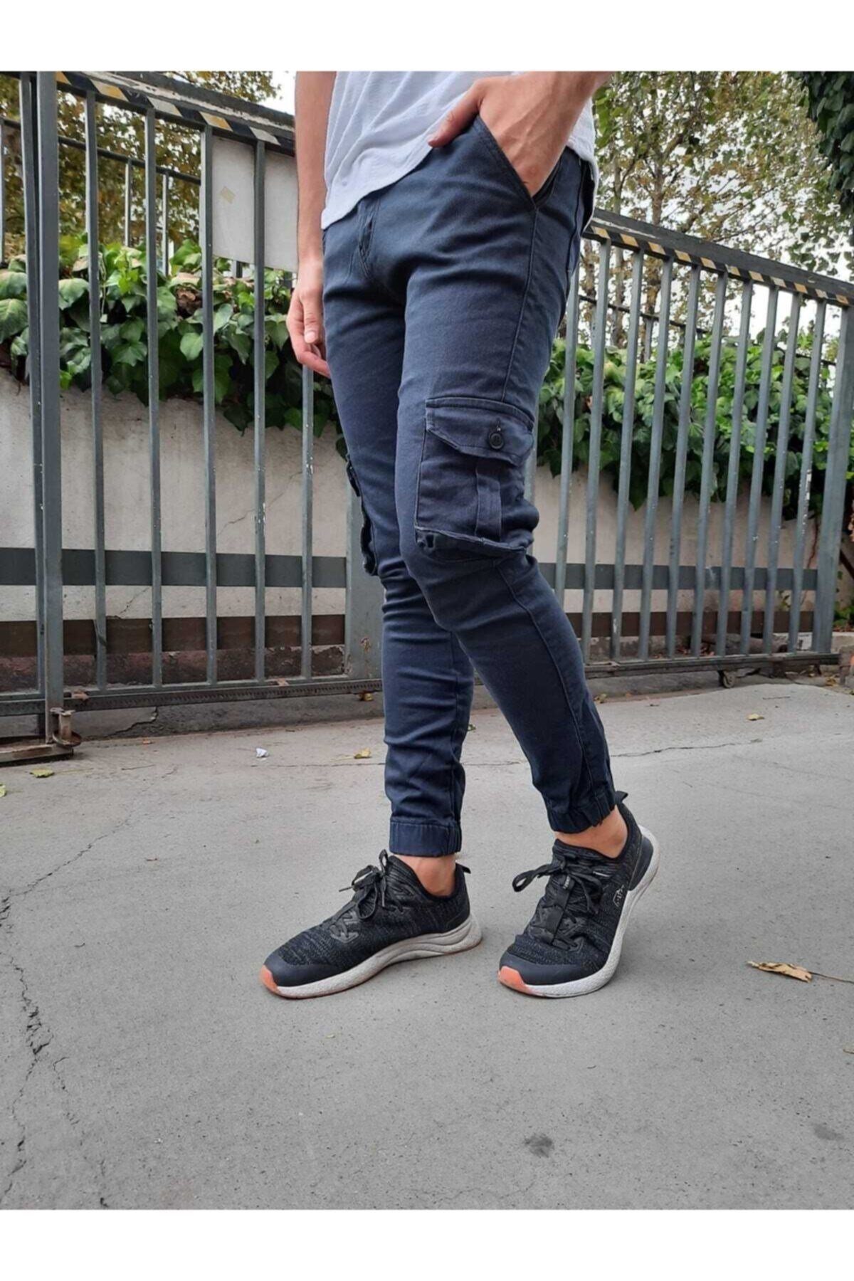Tarz CoolPantolonTCPT001Erkek Slim Fit Kargo Cep Likralı Pantolon