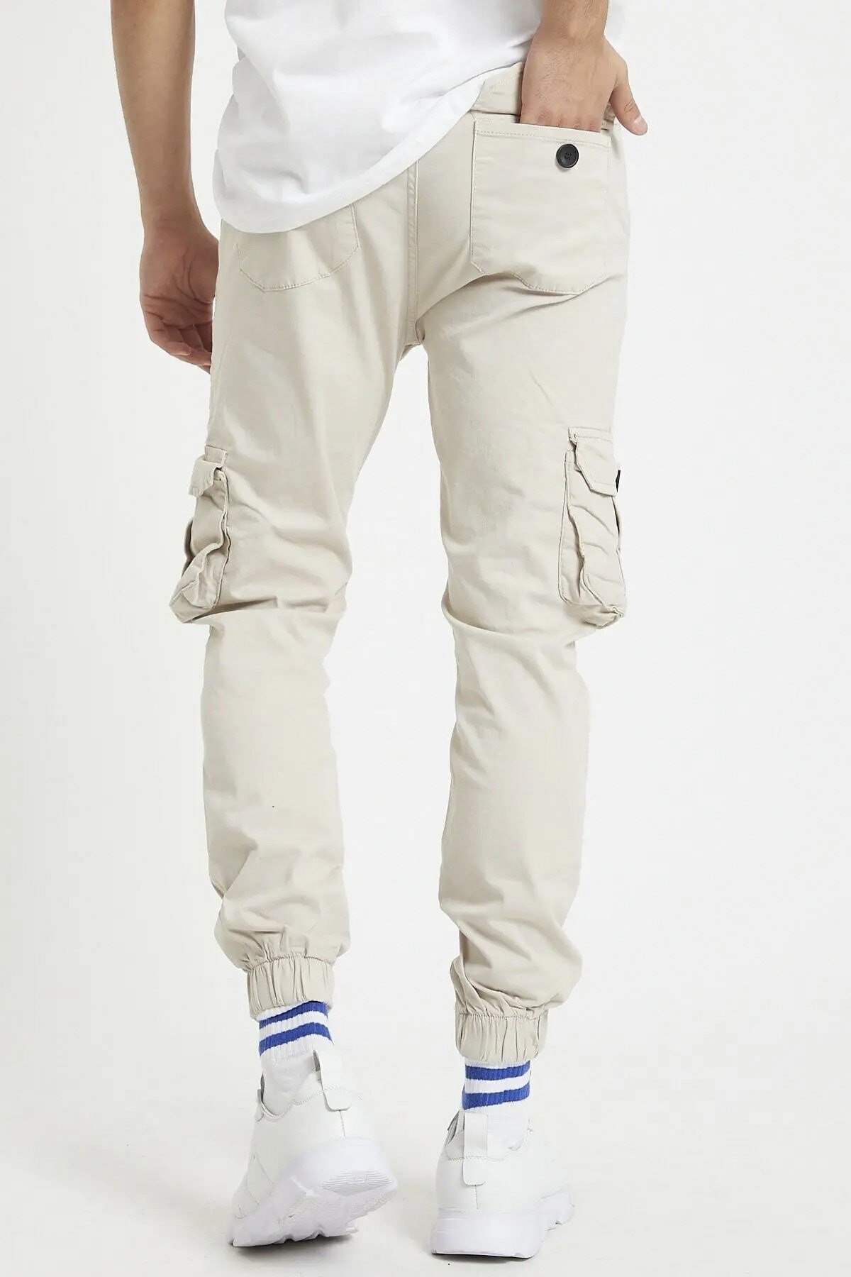 Tarz CoolPantolonTCPT001Erkek Slim Fit Kargo Cep Likralı Pantolon