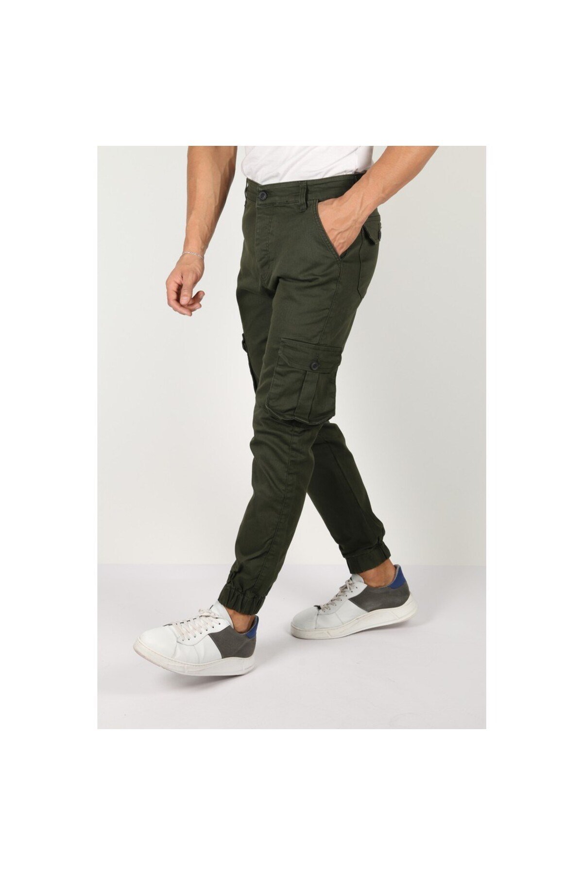 Tarz CoolPantolonTCPT001Erkek Slim Fit Kargo Cep Likralı Pantolon