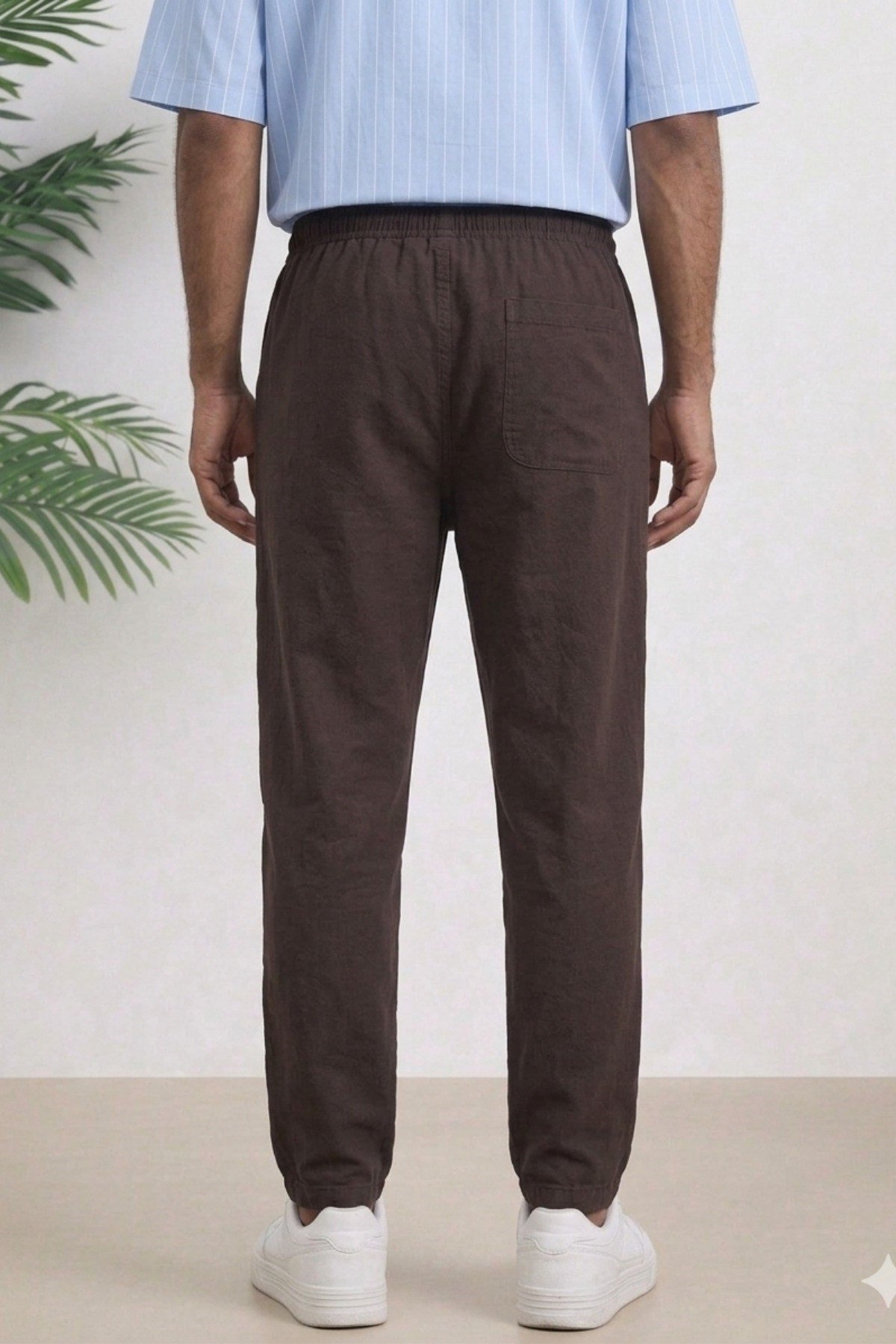 Tarz CoolPantolonTCRPEPNT-026-Lacivert-2XLErkek Yazlık Keten Karışımı Relaxed Pantolon