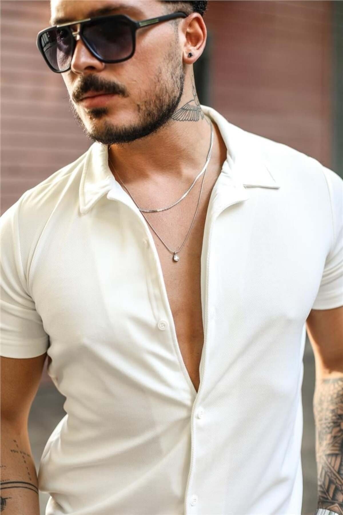 Tarz CoolŞort&BermudaGMLKALTSTKM01R01Erkek Slim Fit Alt Üst Şort Takım