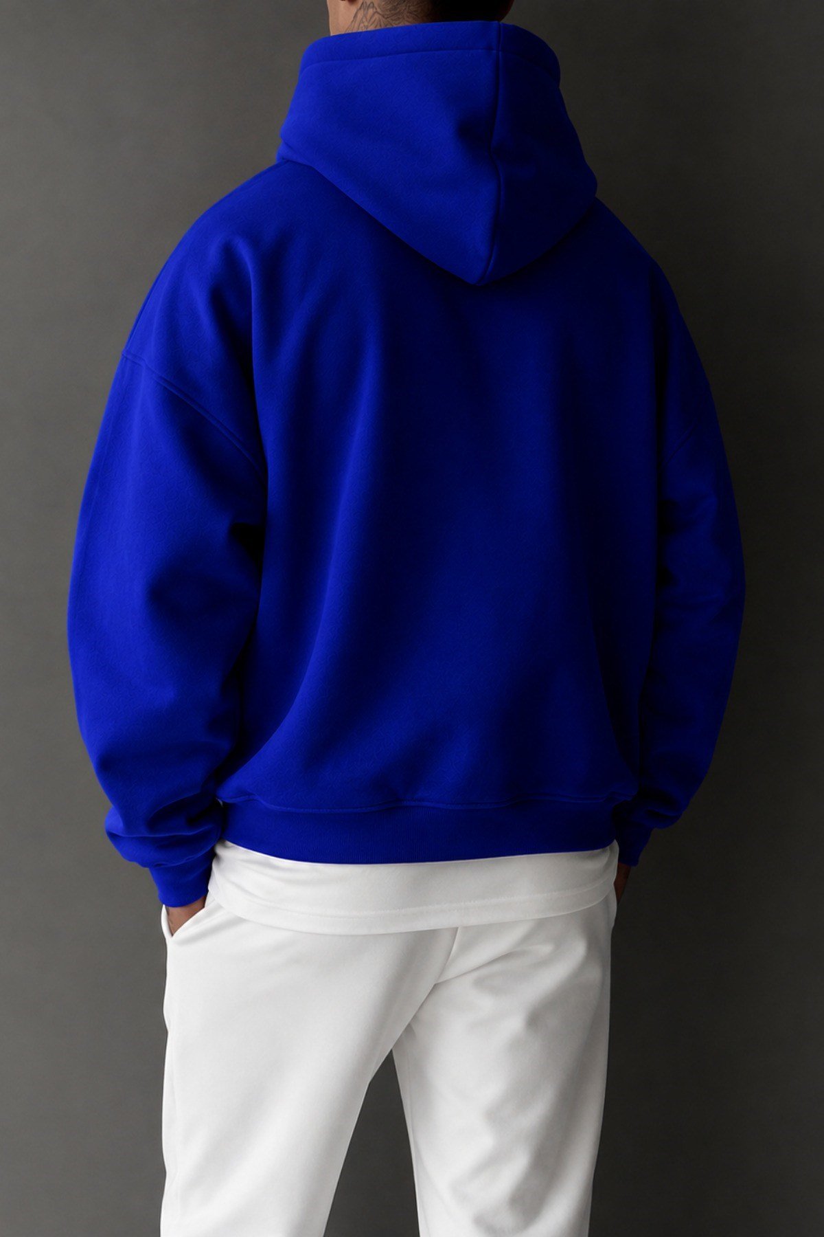 Tarz CoolSweatshirtERGLRSWT026-Haki-SRegular Kapüşonlu Sweatshirt Erkek Unisex 3 İplik Şardonlu %100 Pamuk Basic Hoodie