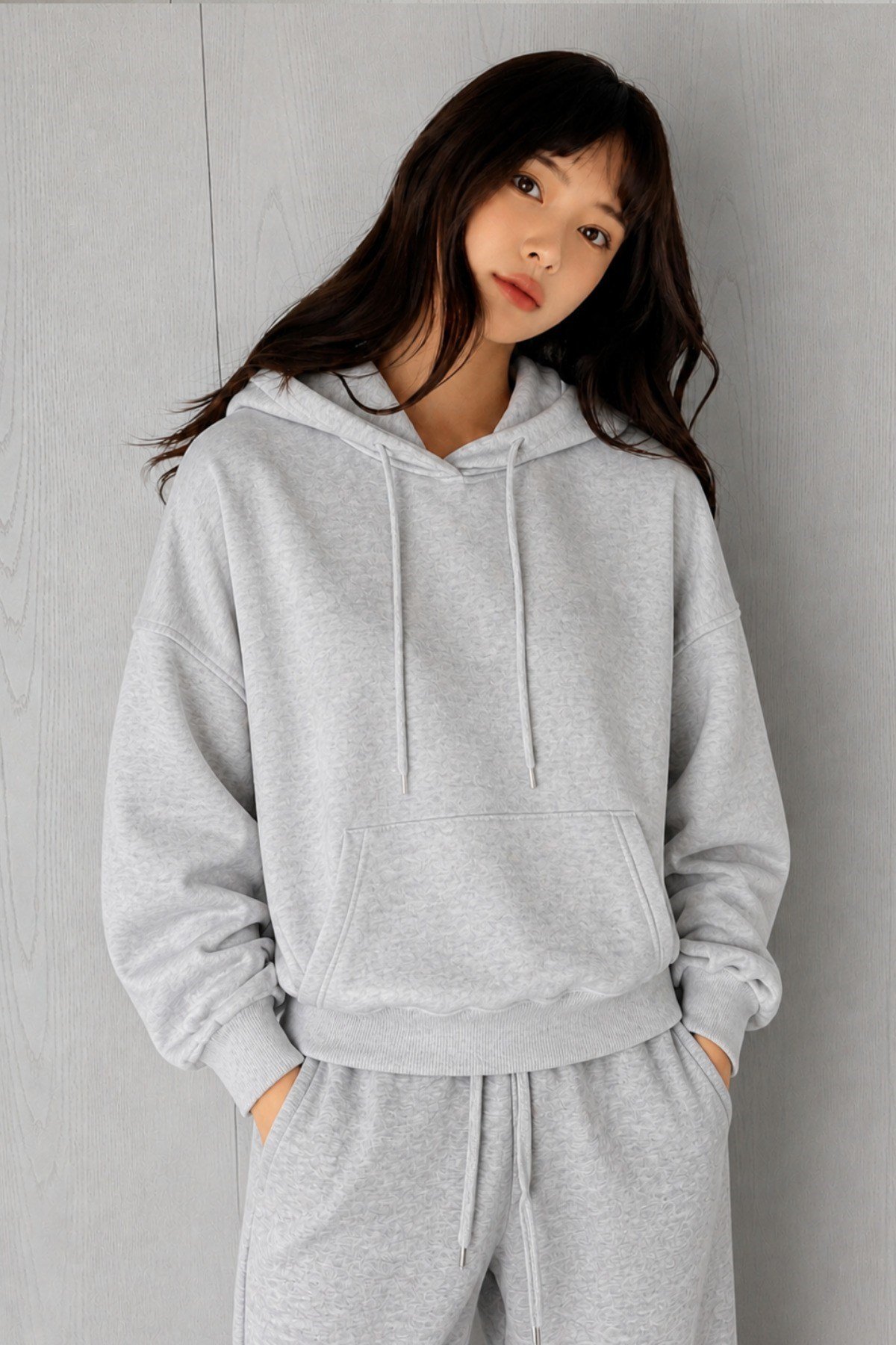 Tarz CoolSweatshirtKDNSW-001lKadın Oversize Kapüşonlu Sweatshirt Rahat Kalıp Günlük Basic Hoodie