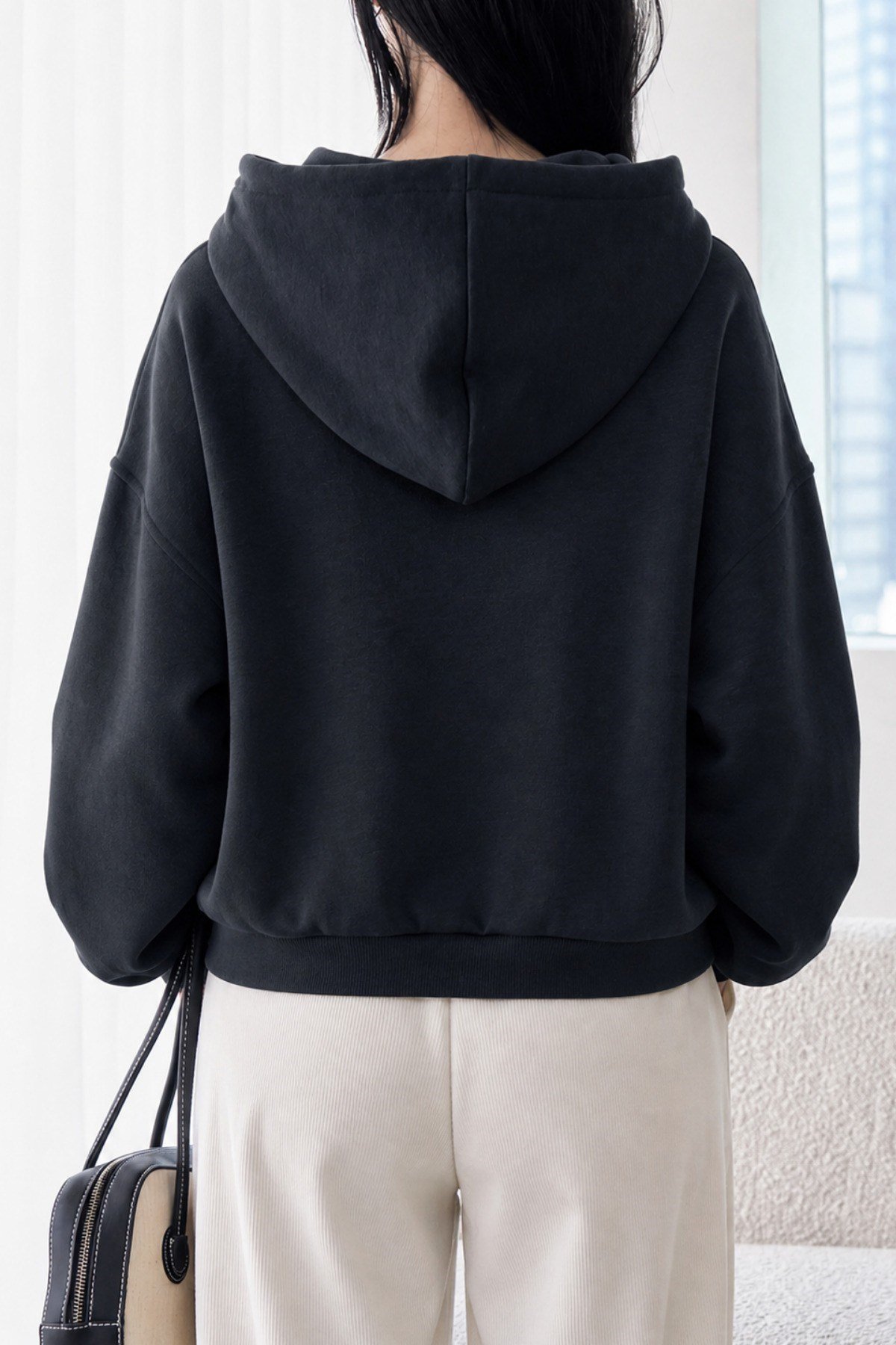 Tarz CoolSweatshirtKDNSW-001lKadın Oversize Kapüşonlu Sweatshirt Rahat Kalıp Günlük Basic Hoodie