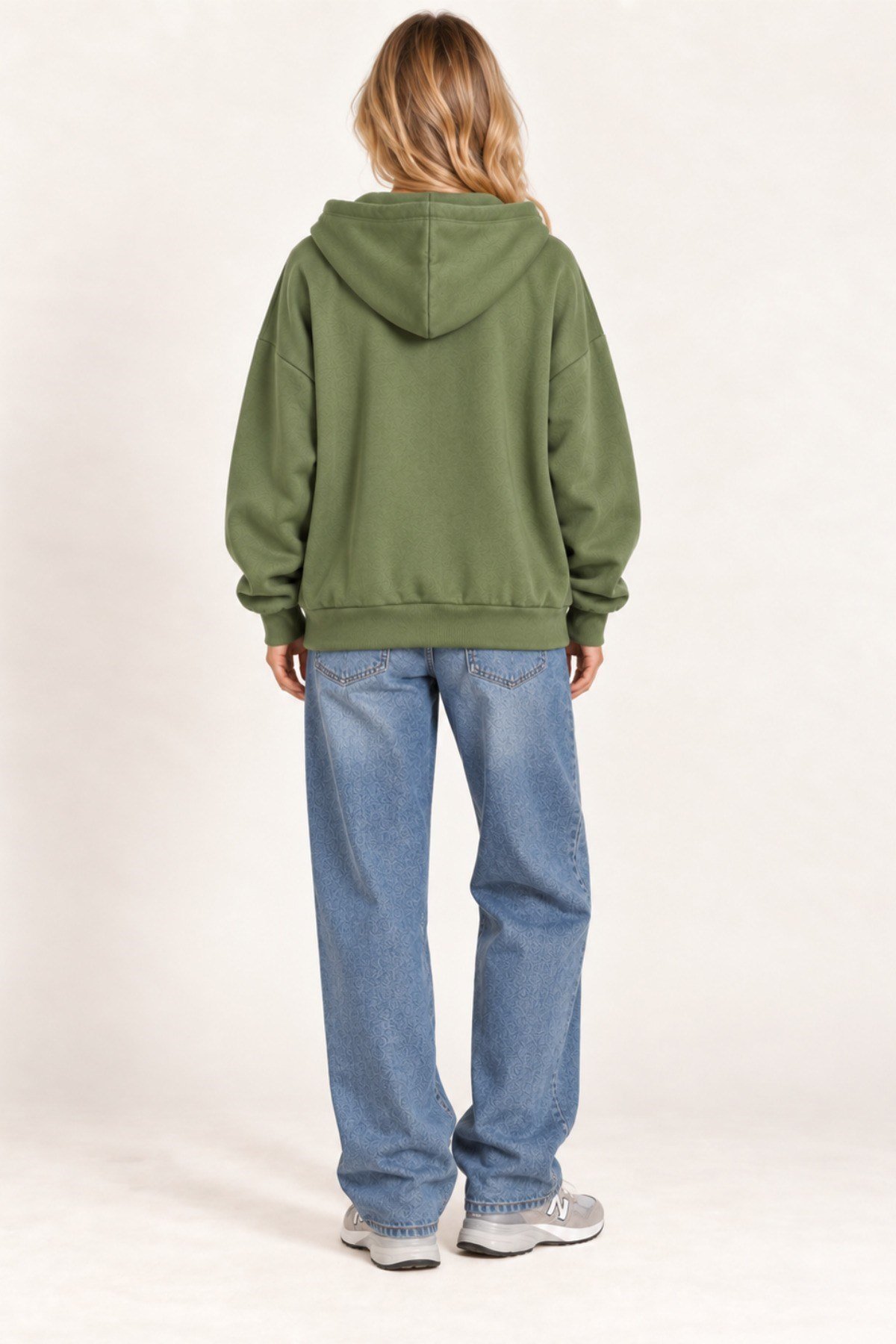 Tarz CoolSweatshirtTC-FMSW-3SYMUnisex Oversize Fermuarlı Kapüşonlu Sweatshirt – 3 İplik Şardonlu