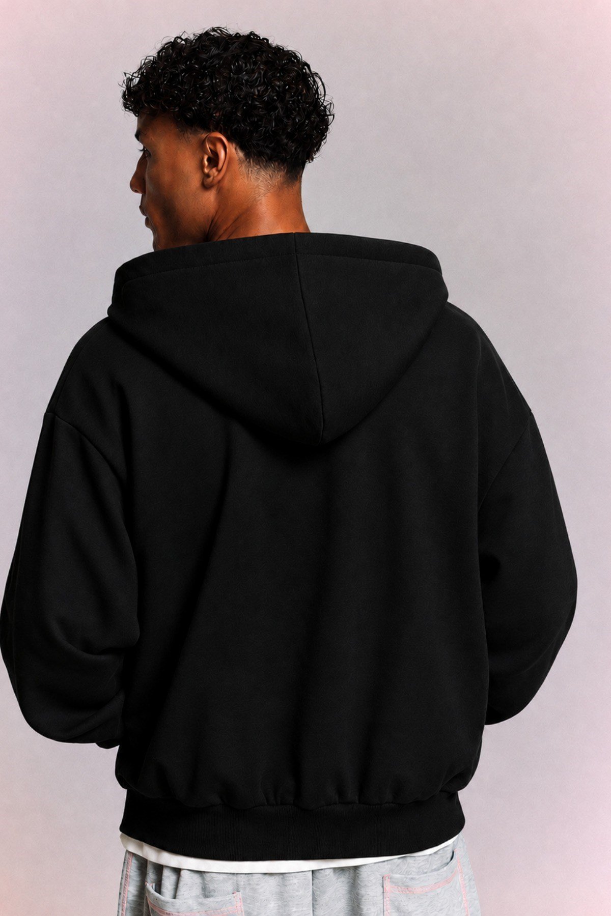 Tarz CoolSweatshirtTC-HDW-266-Beyaz-XLErkek 3 İplik Şardonlu Regular Fermuarlı Kapüşonlu Sweatshirt – Kalın Kışlık Hoodie