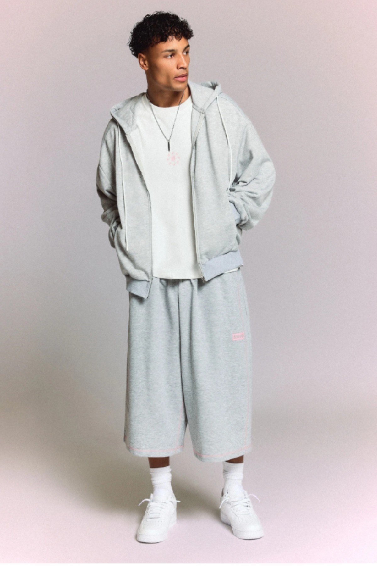 Tarz CoolSweatshirtTC-HDW-266-Beyaz-XLErkek 3 İplik Şardonlu Regular Fermuarlı Kapüşonlu Sweatshirt – Kalın Kışlık Hoodie