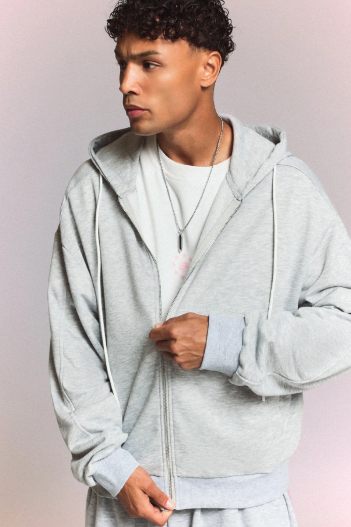 Tarz CoolSweatshirtTC-HDW-266-Beyaz-XLErkek 3 İplik Şardonlu Regular Fermuarlı Kapüşonlu Sweatshirt – Kalın Kışlık Hoodie