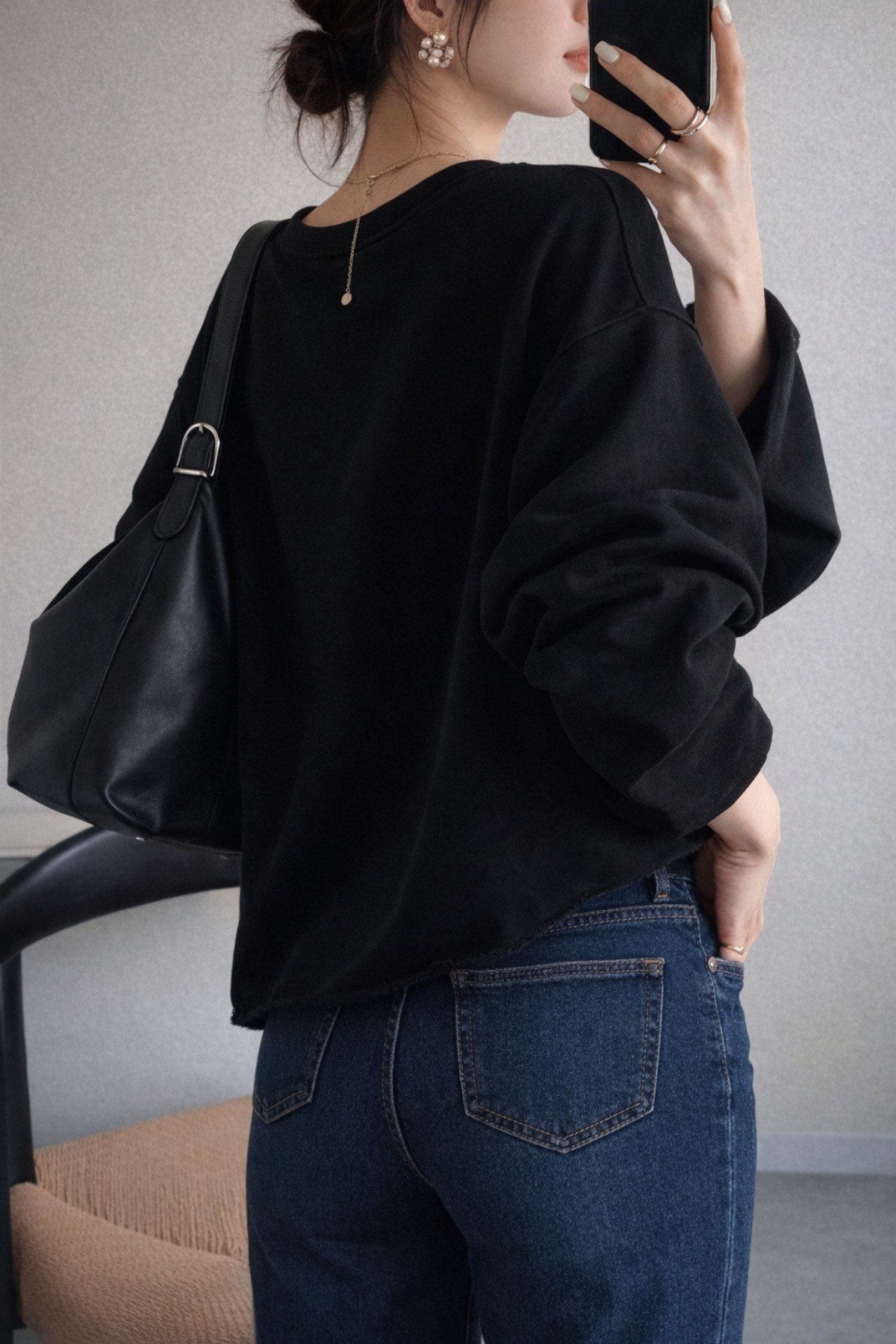 Tarz CoolSweatshirtTRZKDNSWEETR01Oversize Kesim Bisiklet Yaka Uzun Kollu Sweatshirt