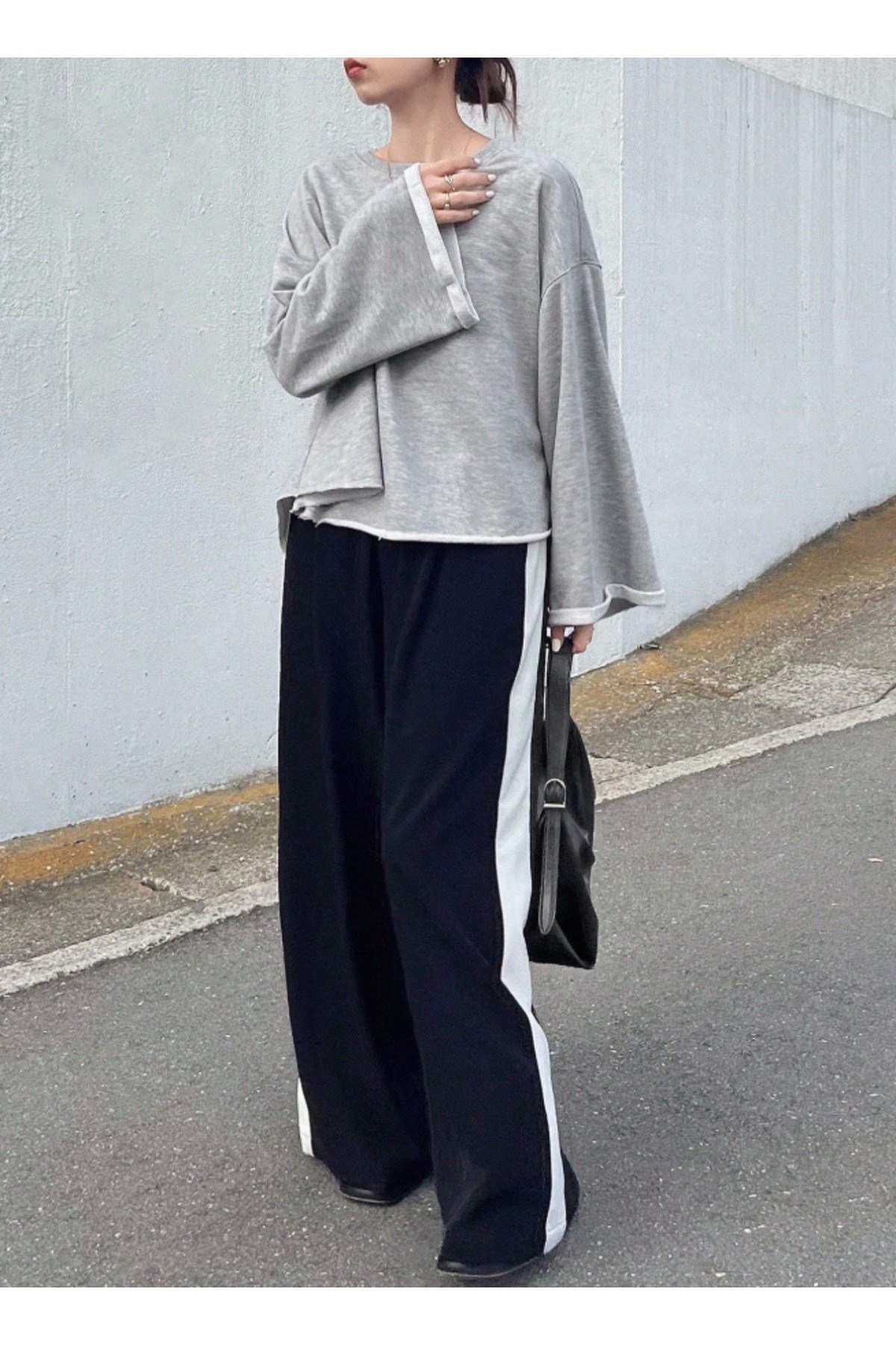 Tarz CoolSweatshirtTRZKDNSWEETR01Oversize Kesim Bisiklet Yaka Uzun Kollu Sweatshirt