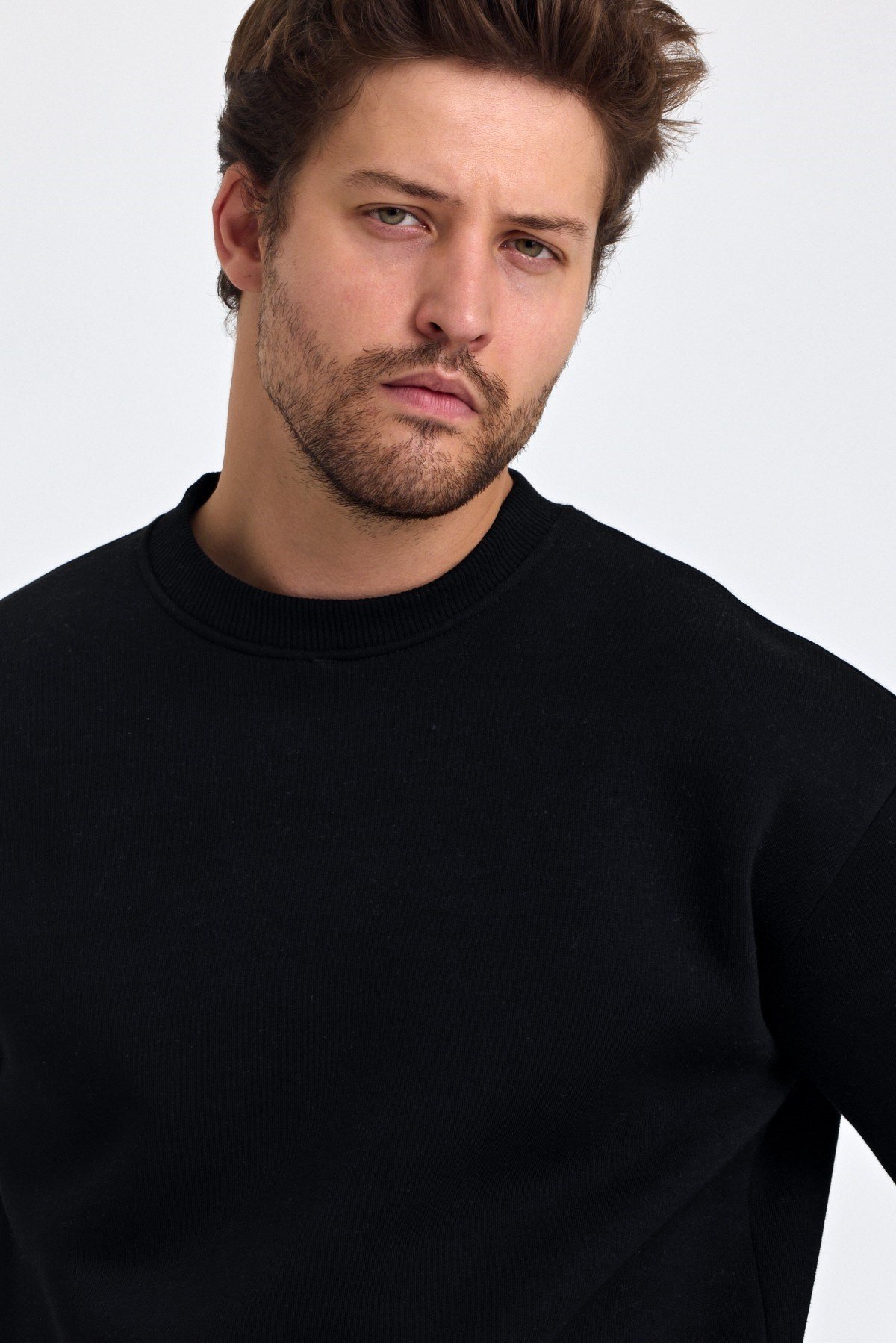 Tarz CoolSweatshirtYVRLKYSWT01R07-2Erkek Yumuşacık Kumaşlı Regular Fit Yuvarlak Yakalı Sweatshirt