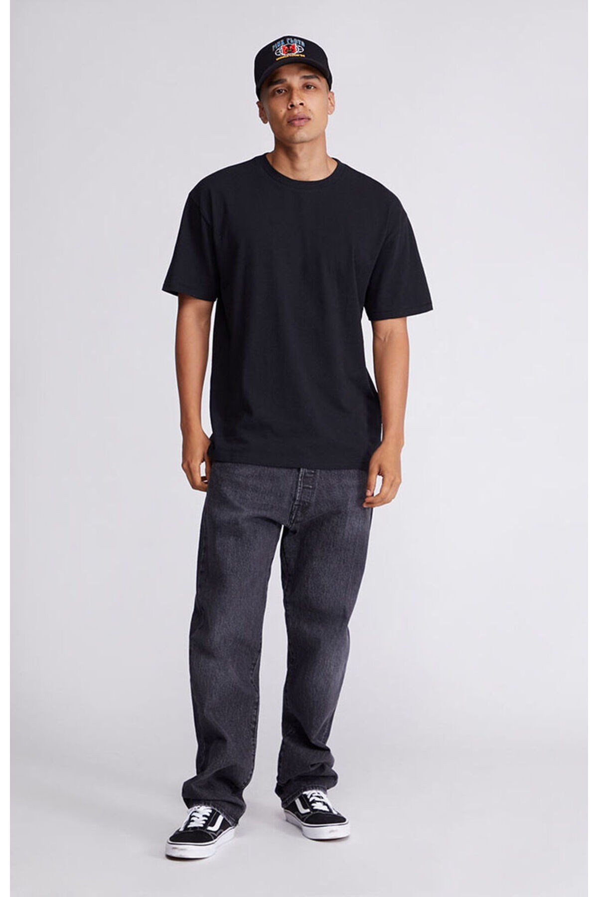 Tarz CoolT-shirtBSCDZTSRT01R02Erkek %100 Pamuk Relaxed Rahat Kesim Bisiklet Yaka Kısa Kollu Tişört