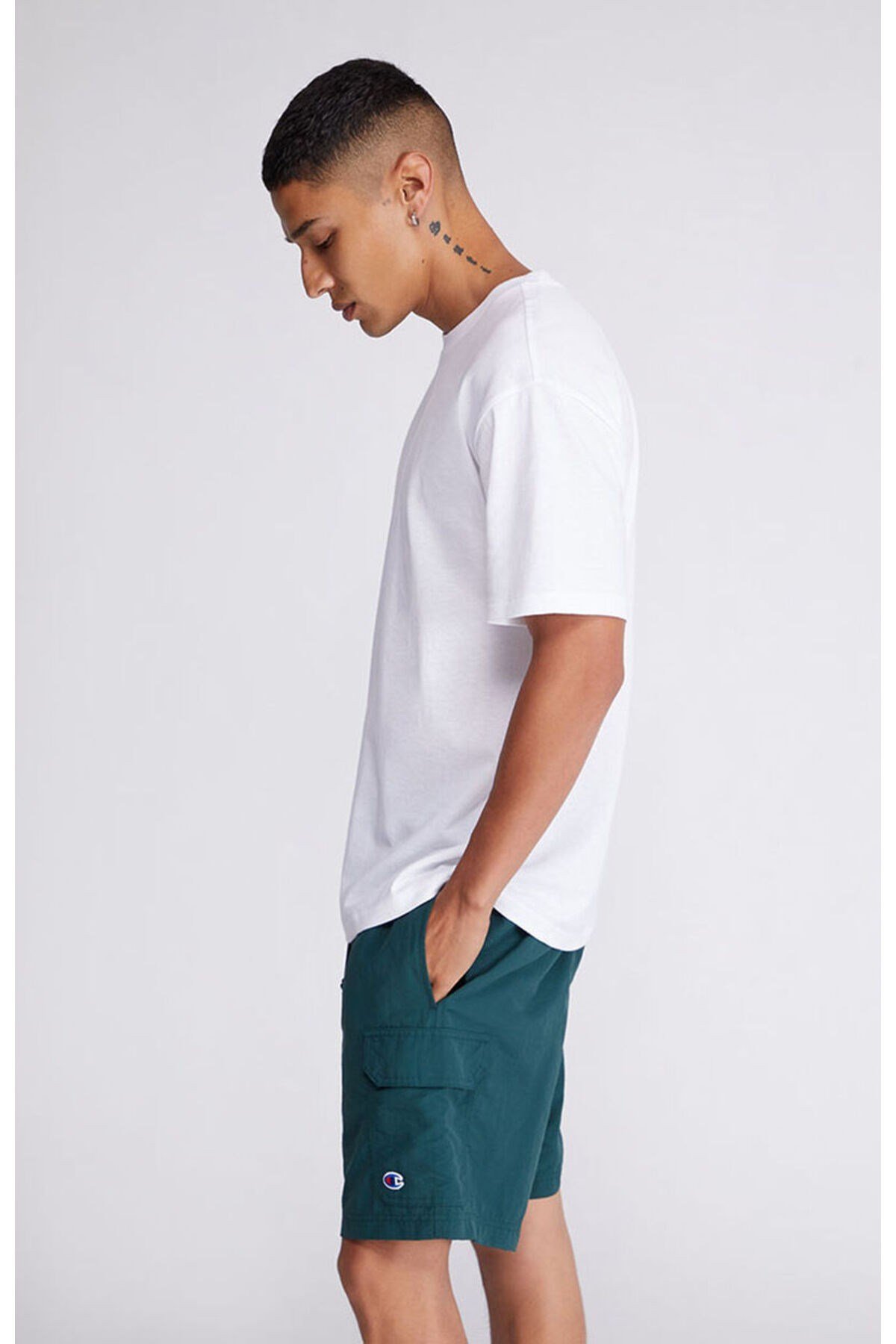 Tarz CoolT-shirtBSCDZTSRT01R02Erkek %100 Pamuk Relaxed Rahat Kesim Bisiklet Yaka Kısa Kollu Tişört