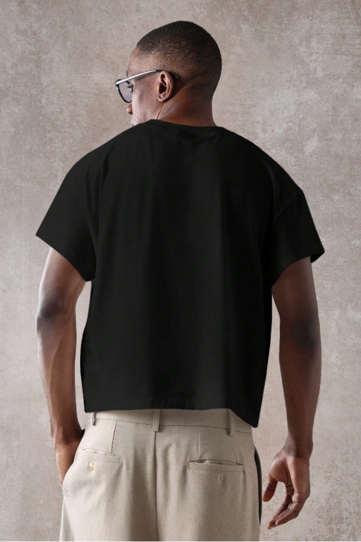Tarz CoolT-shirtCRPERK029R01Erkek Bisiklet Yaka Kısa Kollu T-Shirt