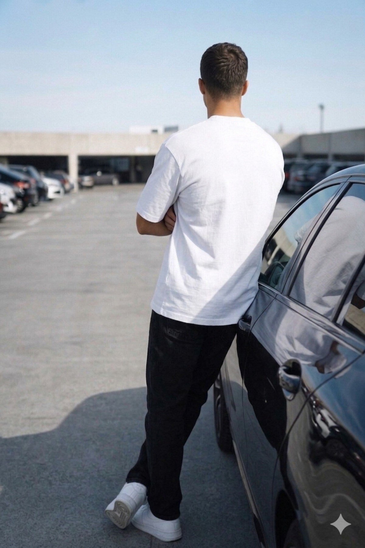 Tarz CoolT-shirtDNTLKBCK026-FM-XLErkek Oversize Tişört – Minimal “Don’t Look Back” Detaylı Basic