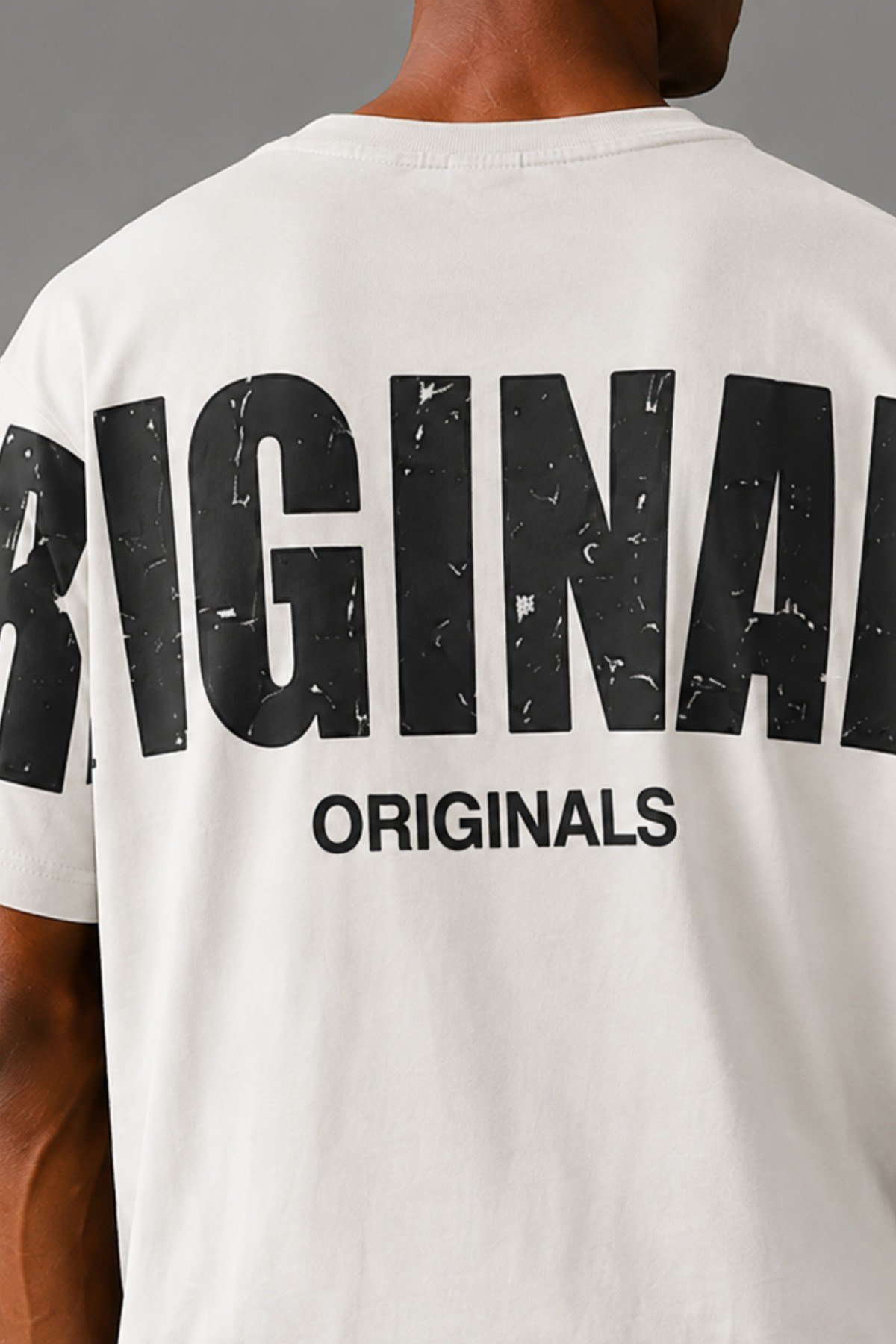 Tarz CoolT-shirtERKORGNLSTST01-Haki-MOriginals Baskılı Oversize Erkek Tişört – Süprem %100 Cotton