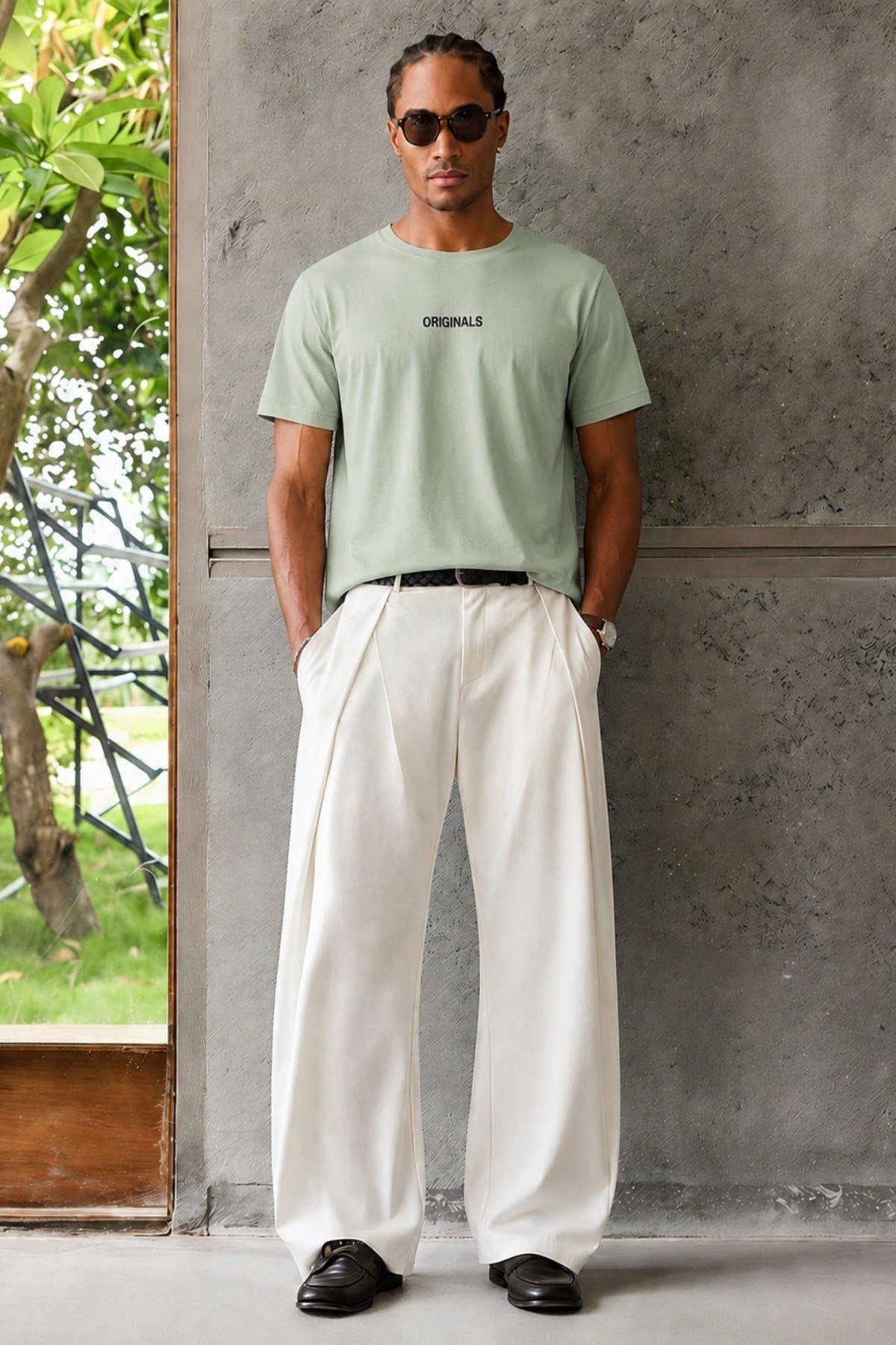 Tarz CoolT-shirtERKORGNLSTST01-Haki-MOriginals Baskılı Oversize Erkek Tişört – Süprem %100 Cotton