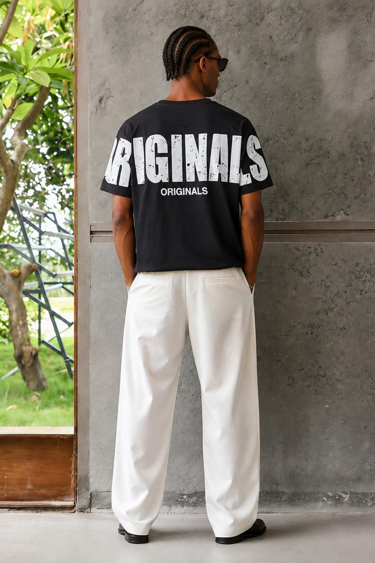 Tarz CoolT-shirtERKORGNLSTST01-Haki-MOriginals Baskılı Oversize Erkek Tişört – Süprem %100 Cotton