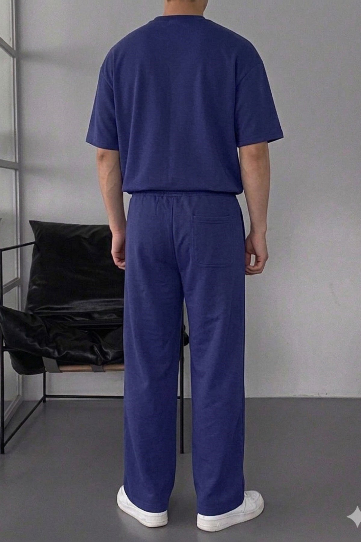 Tarz CoolT-shirtTC-EST-2406-HK-XLErkek Oversize T-Shirt Eşofman Takımı Rahat Kesim Basic Kombin