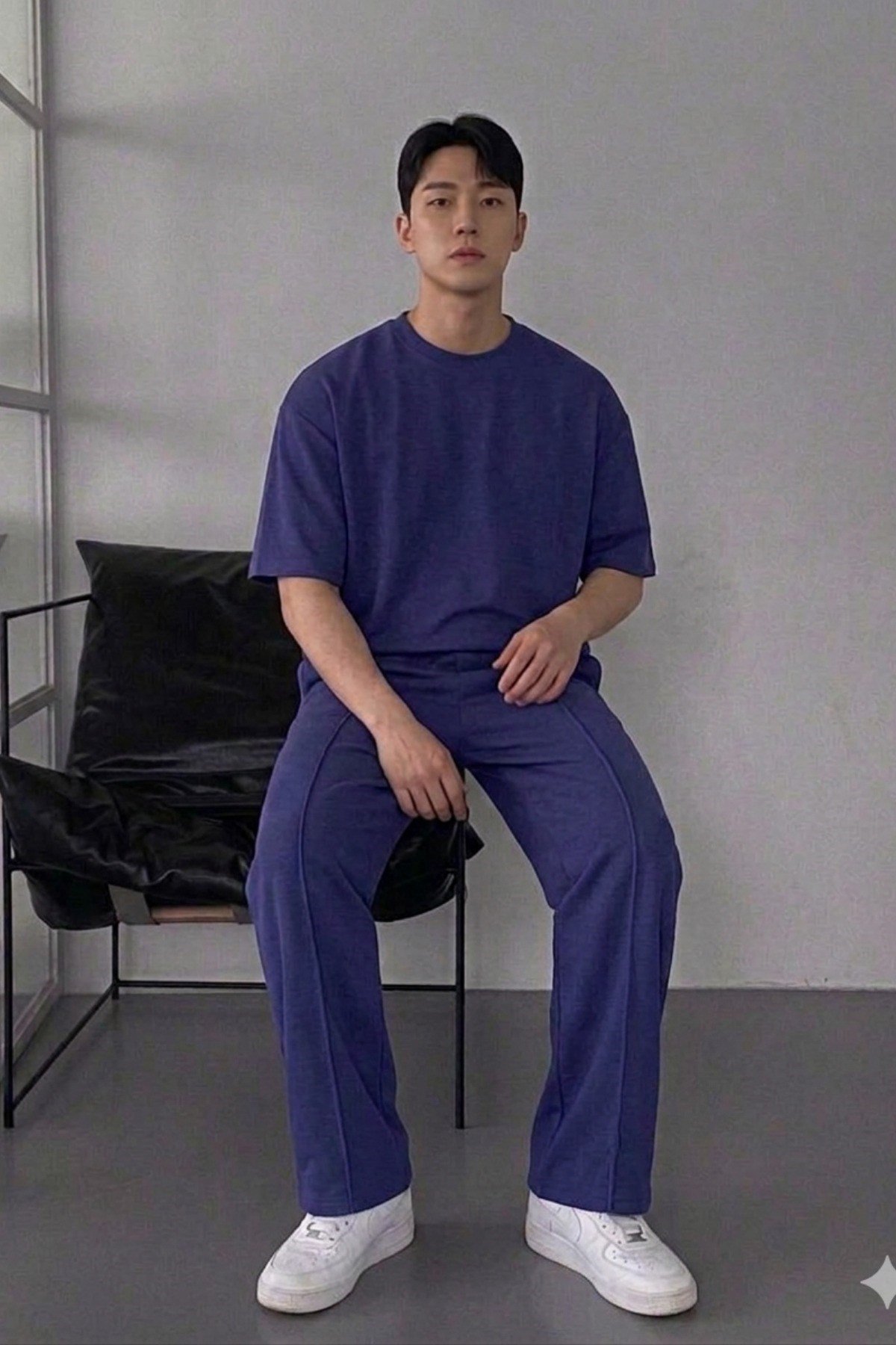 Tarz CoolT-shirtTC-EST-2406-HK-XLErkek Oversize T-Shirt Eşofman Takımı Rahat Kesim Basic Kombin