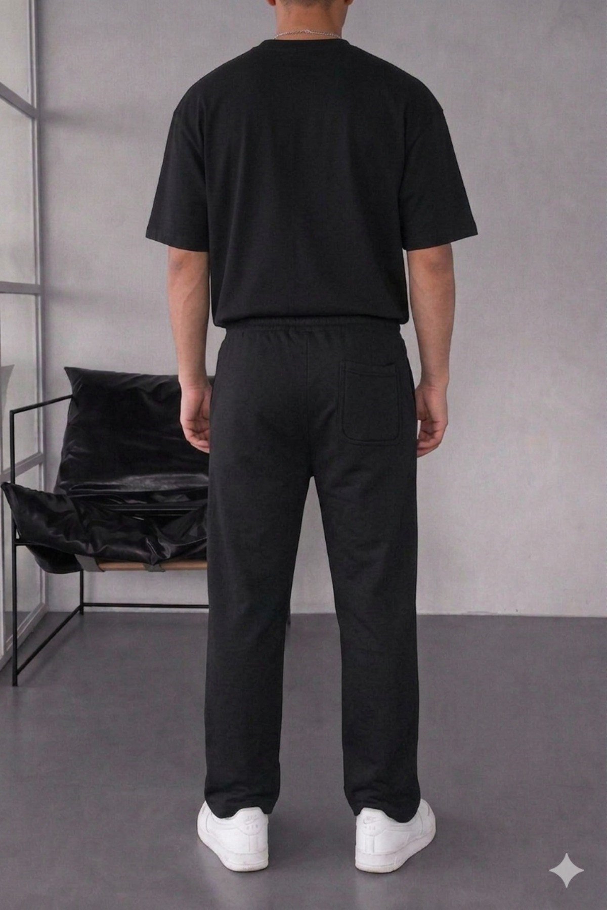 Tarz CoolT-shirtTC-EST-2406-HK-XLErkek Oversize T-Shirt Eşofman Takımı Rahat Kesim Basic Kombin