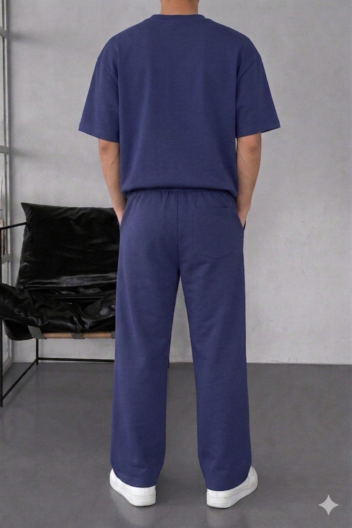 Tarz CoolT-shirtTC-EST-2406-HK-XLErkek Oversize T-Shirt Eşofman Takımı Rahat Kesim Basic Kombin