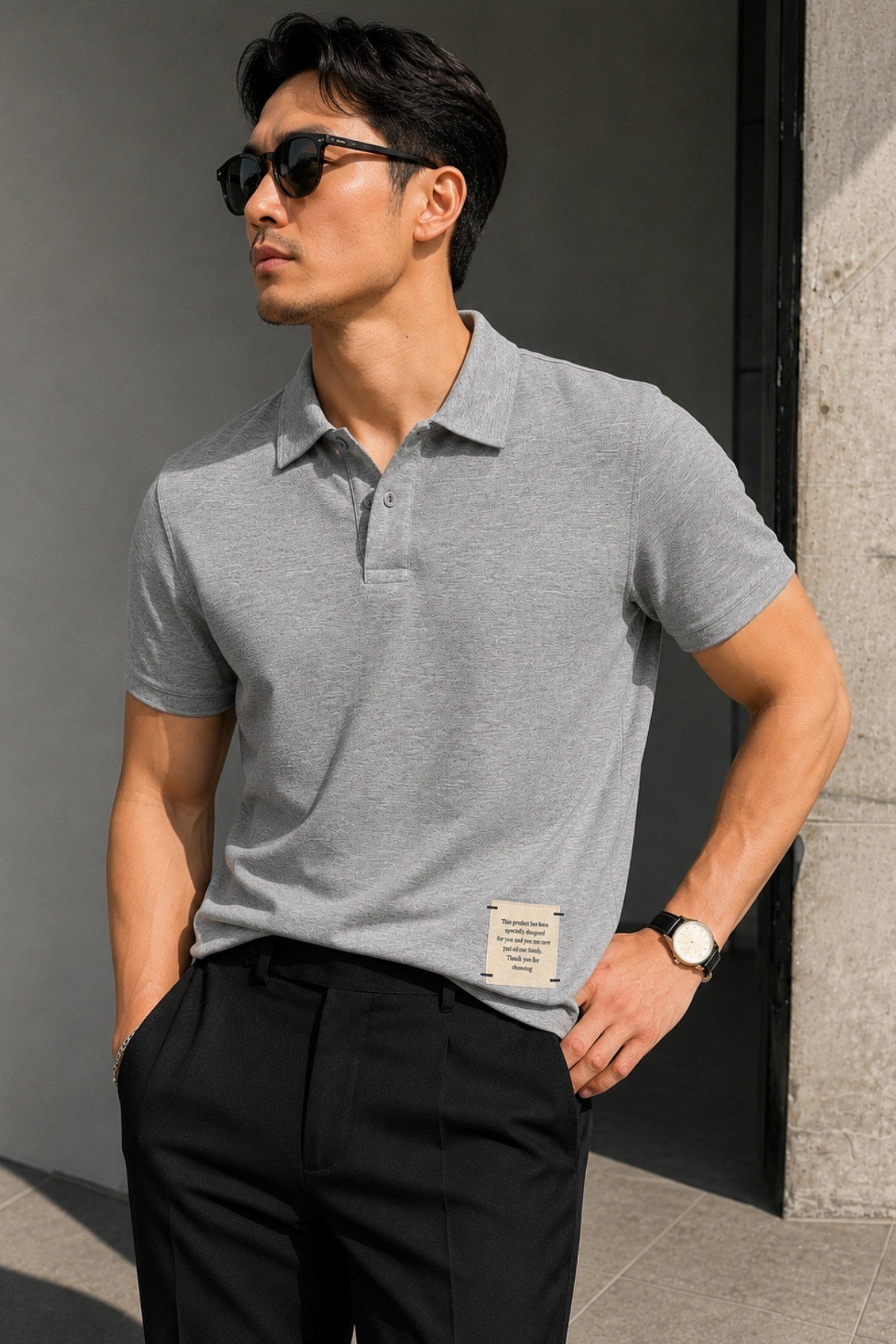 Tarz CoolT-shirtTC-POLOSUPR-26-Beyaz-LErkek Basic Polo Yaka Pamuklu Kısa Kollu Tişört