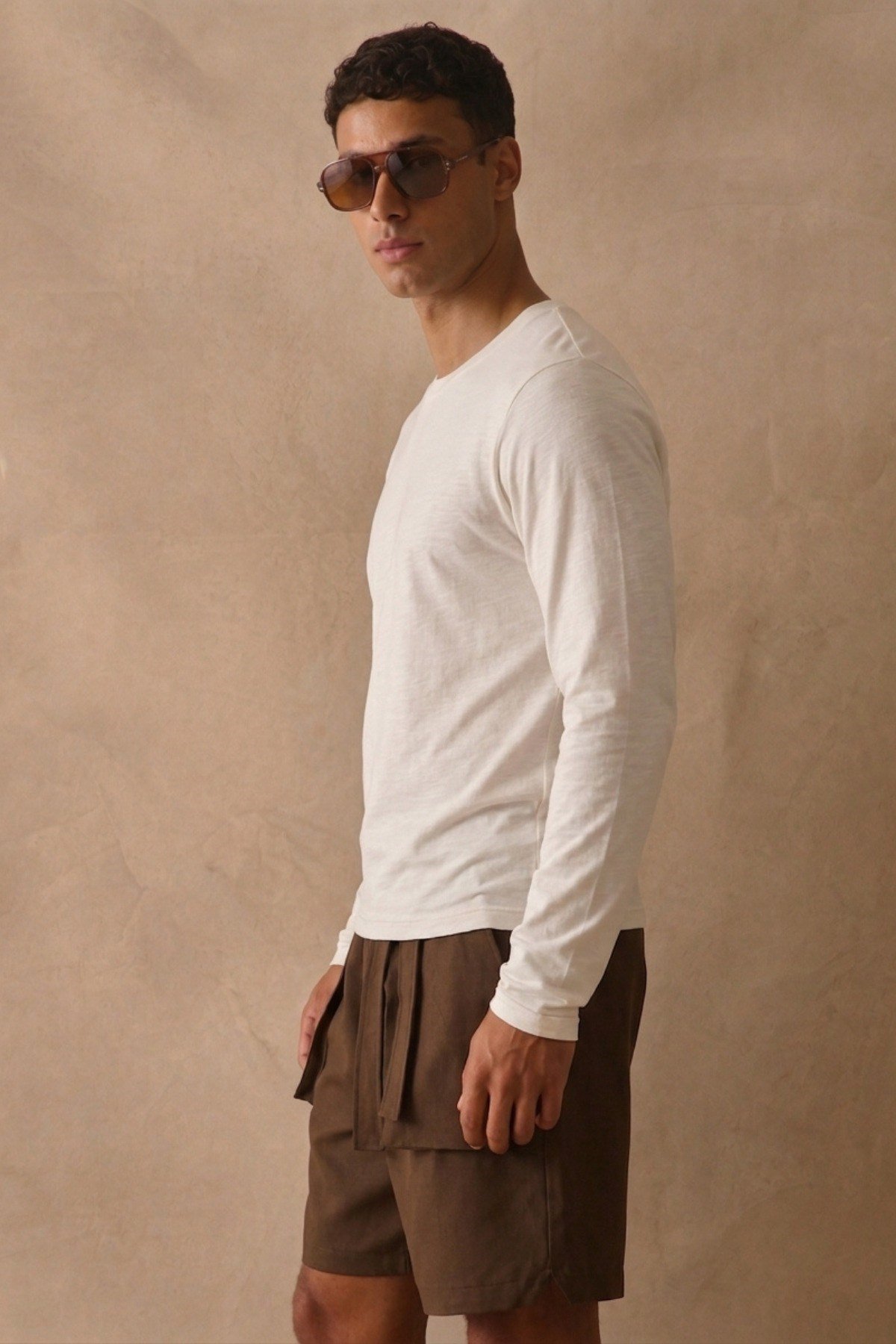 Tarz CoolT-shirtTC-ULS-2601-Bordo-LErkek Uzun Kollu Bisiklet Yaka Oyşo Kumaş Regular Fit Tişört