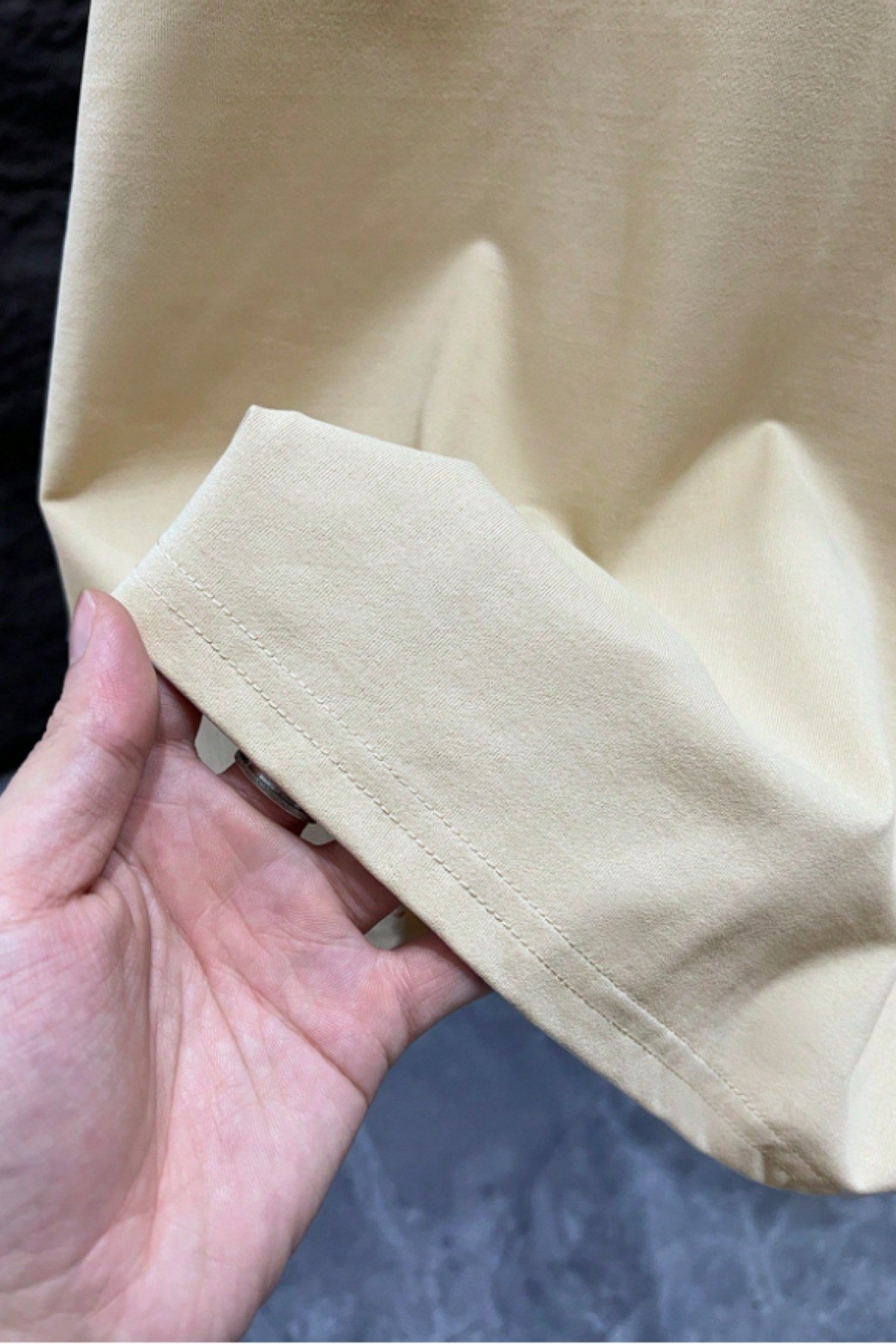 Tarz CoolT-shirtTRZ-OVBS-001-BJ-SErkek %100 Organik Pamuklu Kalın Dokulu Comfort Fit Bisiklet Yakalı T-shirt