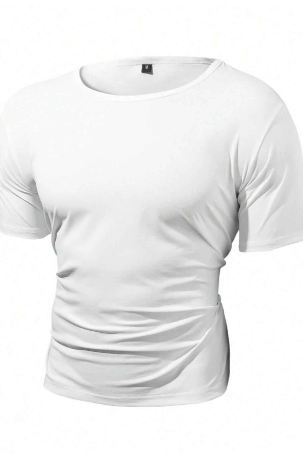Tarz CoolT-shirtTRZ-OVRSZTST-0001-R01-MErkek Oversize Tişört Bisiklet Yaka Basic Salaş Kesim Günlük Casual Rahat Yazlık T-Shirt