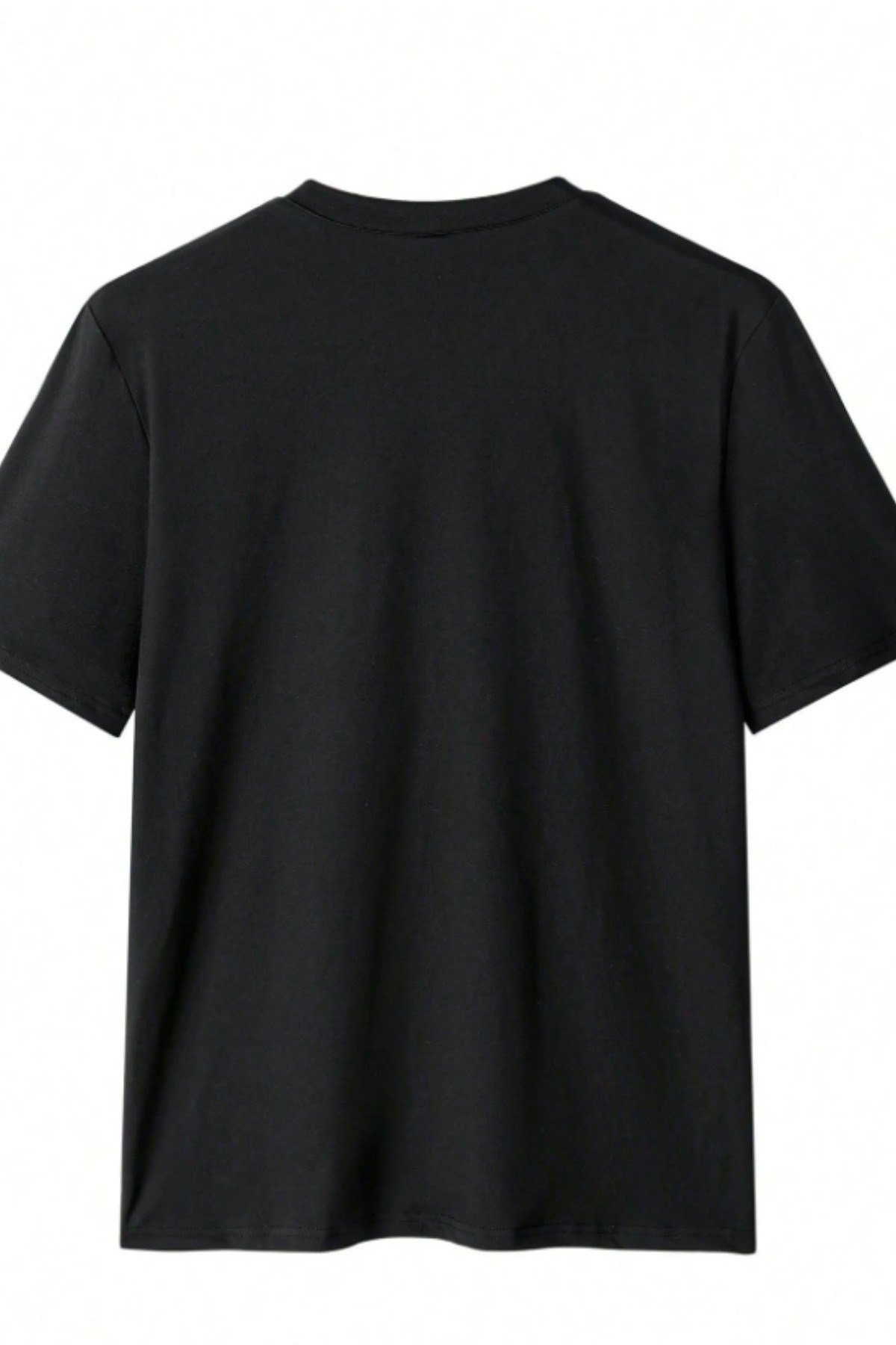 Tarz CoolT-shirtTRZ-VYKTST-026-Lacivert-LErkek %100 Pamuk V Yaka Slim Fit Dar Kesim Tişört
