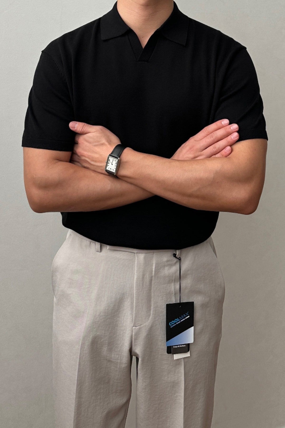 Tarz CoolT-shirtTRZ19176R01Erkek Patlı Kısa Kollu Polo Yaka Triko T-Shirt