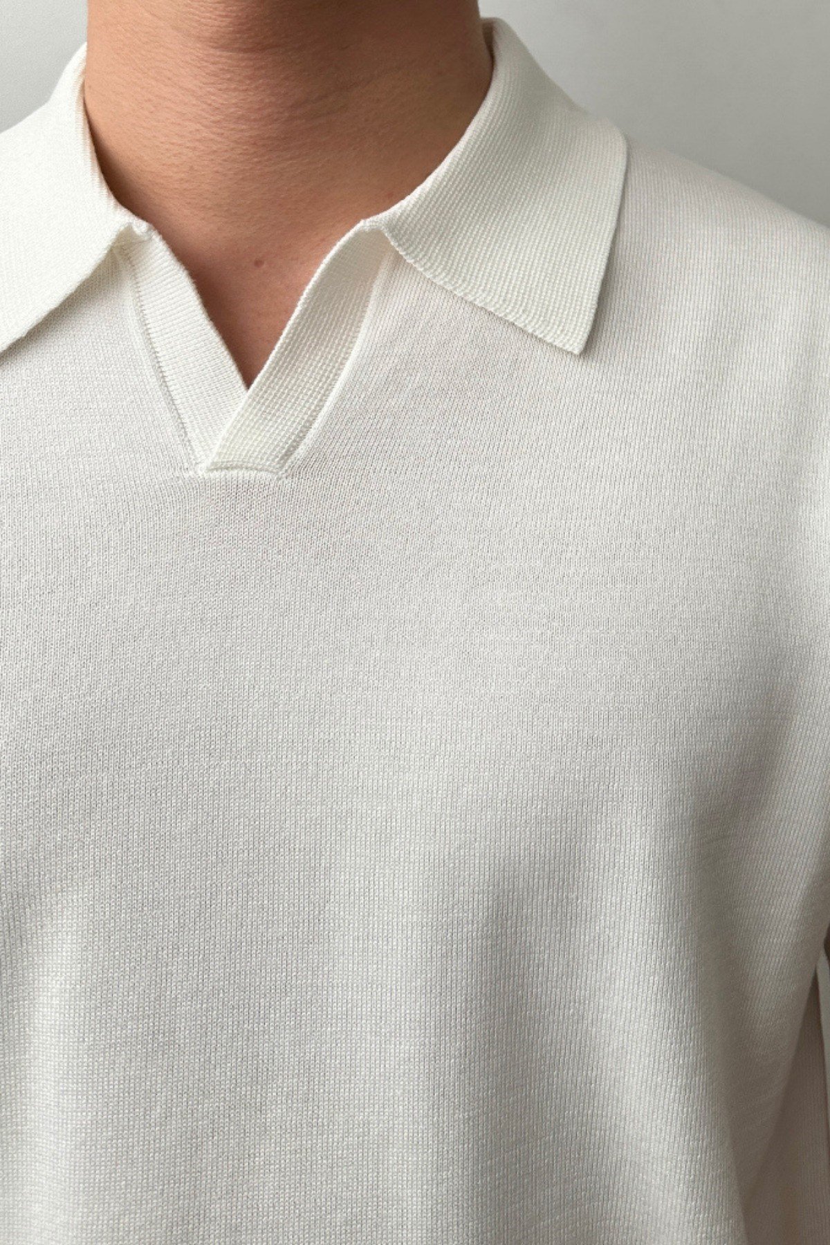 Tarz CoolT-shirtTRZ19176R01Erkek Patlı Kısa Kollu Polo Yaka Triko T-Shirt