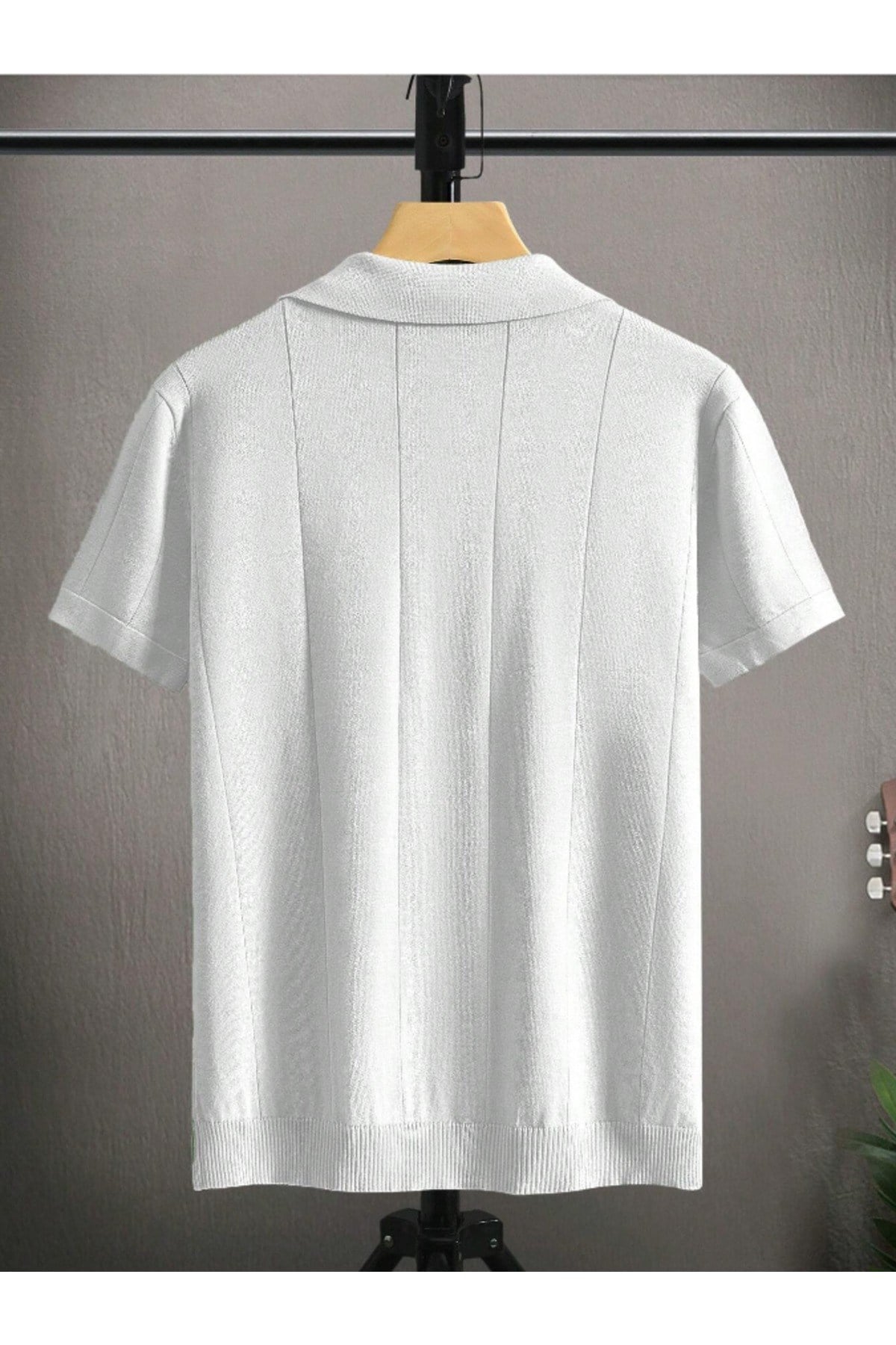 Tarz CoolT-shirtTRZ191800R02-3Erkek Çizgili Kısa Kollu Triko T-Shirt