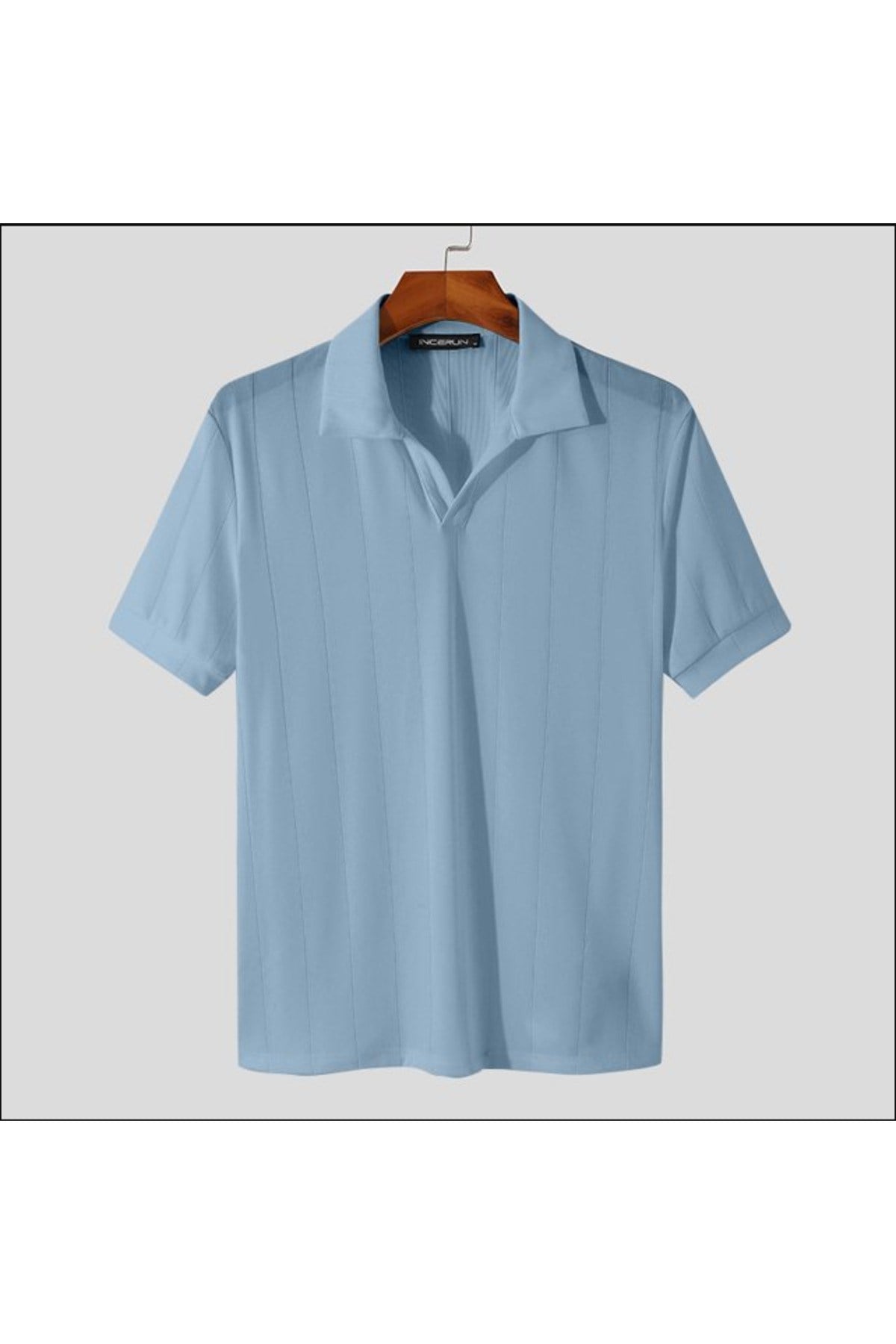 Tarz CoolT-shirtTRZ191800R02-3Erkek Çizgili Kısa Kollu Triko T-Shirt