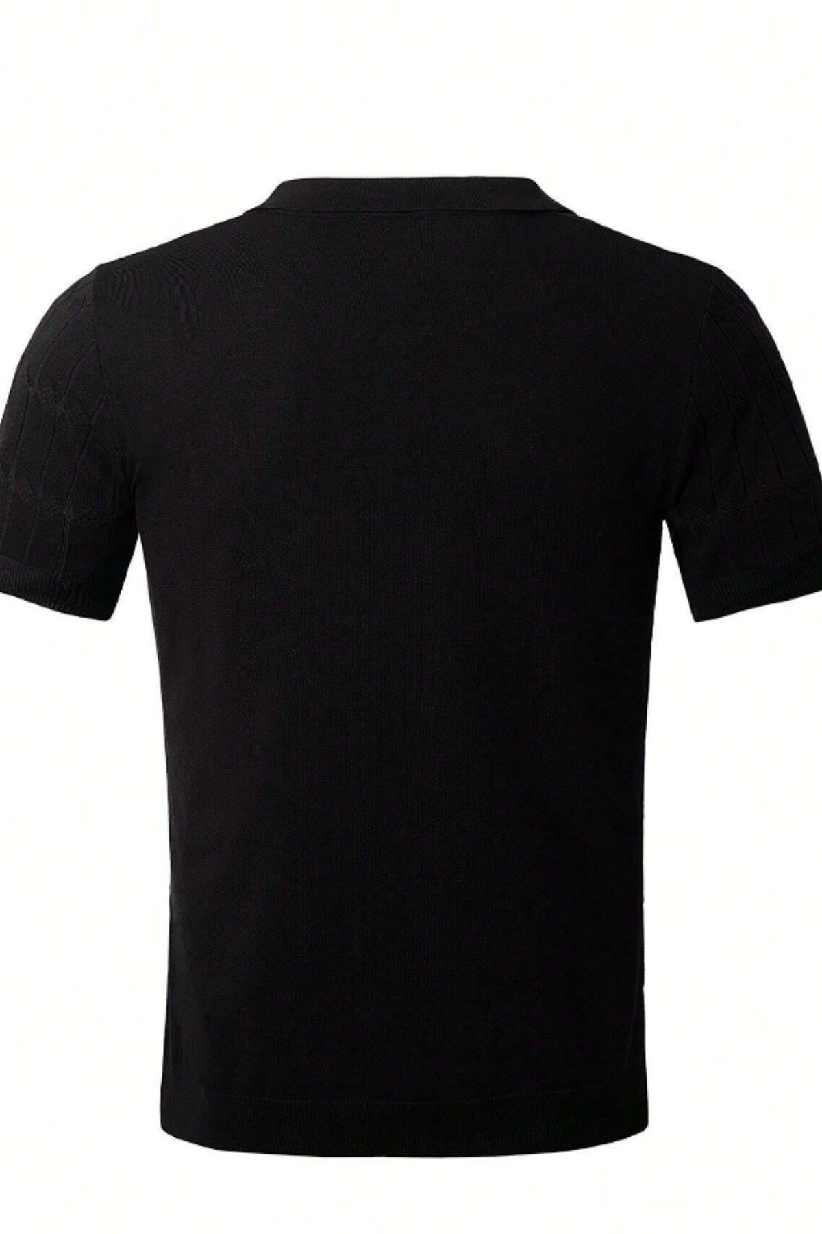 Tarz CoolT-shirtTRZ25001R04-2Erkek Taş İnce Saç Örgülü Slim Fit Polo Yaka Triko T-Shirt