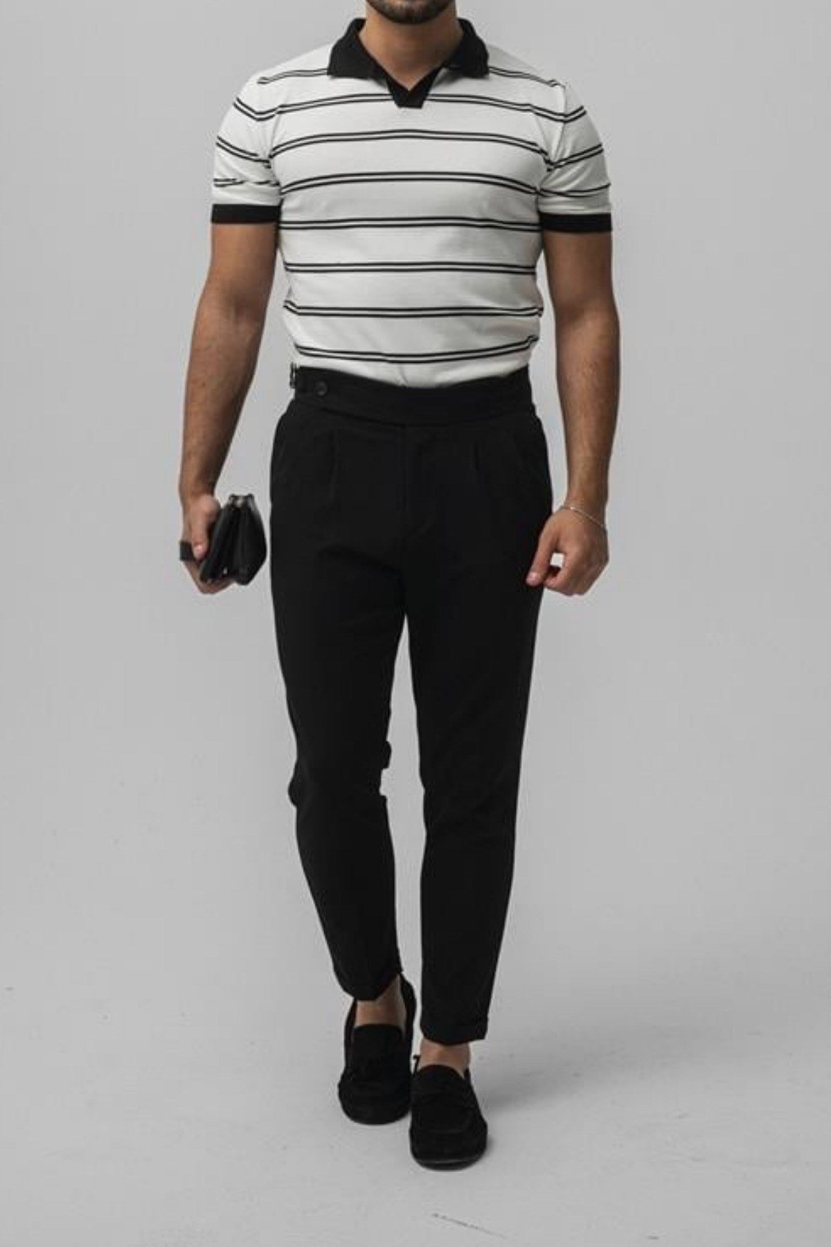 Tarz CoolT-shirtWPLYK0906R01Erkek Paralel Polo Yaka Slim T-shirt