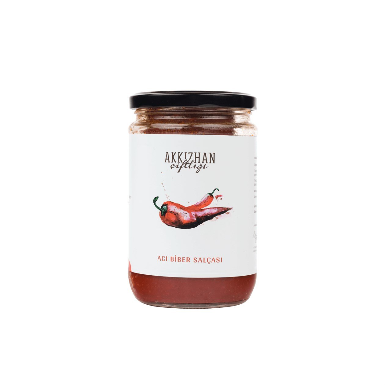 Akkızhan Çiftliği Acı Biber Salçası 660 gr görseli.