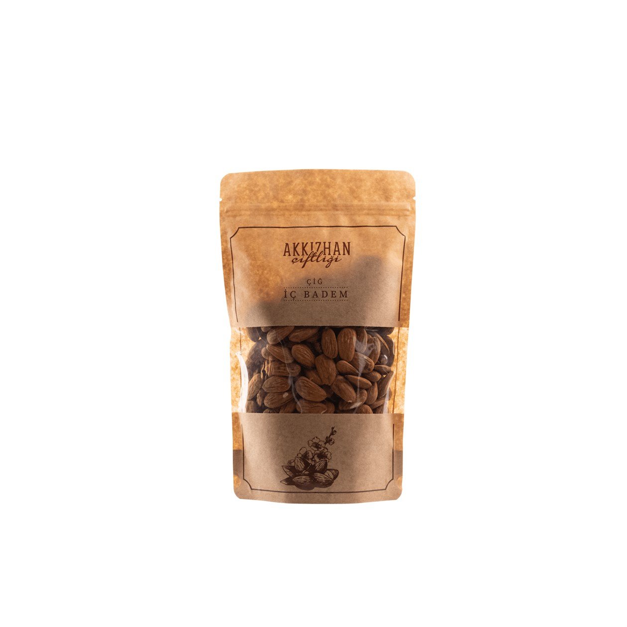Akkızhan Çiftliği Çiğ İç Badem 250 gr görseli.