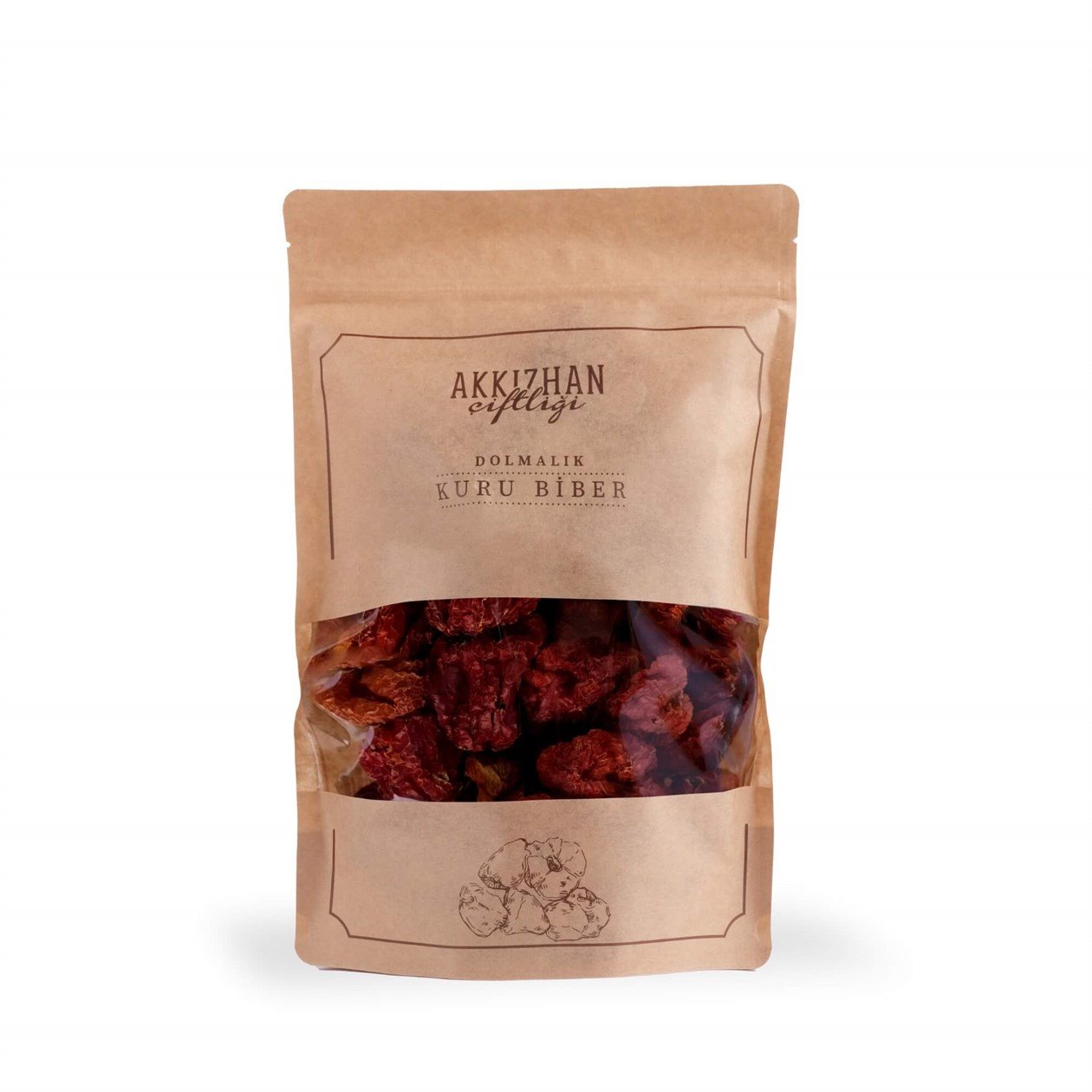 Akkızhan Çiftliği Dolmalık Kuru Biber 50 gr görseli.