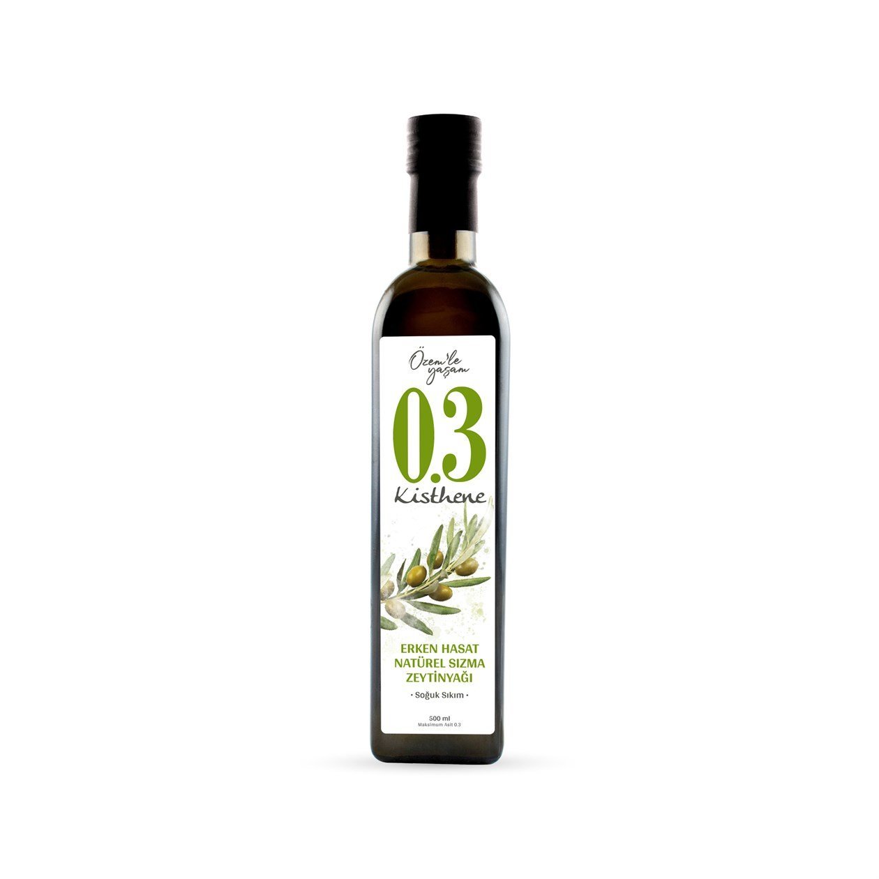 Kisthene 03 Erken Hasat Natürel Sızma Zeytinyağı 500 ml görseli.