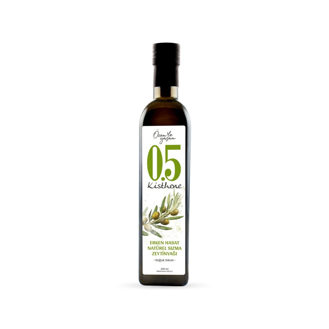 Kisthene 05 Erken Hasat Natürel Sızma Zeytinyağı 500 ml görseli.