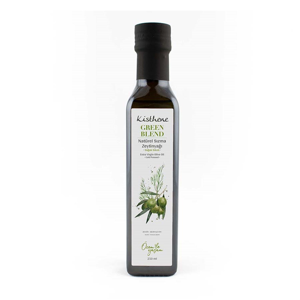 Kisthene Arapsaçı Green Blend Çeşnili Zeytinyağı 250 ml görseli.