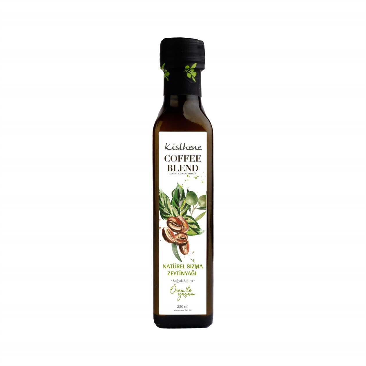 Kisthene Coffee Blend Çeşnili Zeytinyağı 250 ml görseli.
