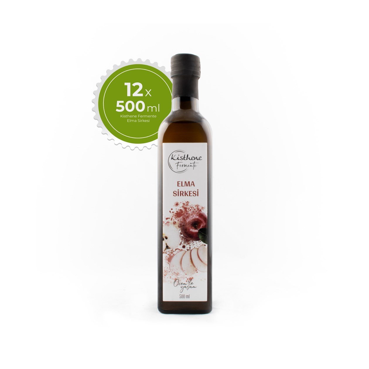 Kisthene Elma Sirkesi 12*500 ml görseli.