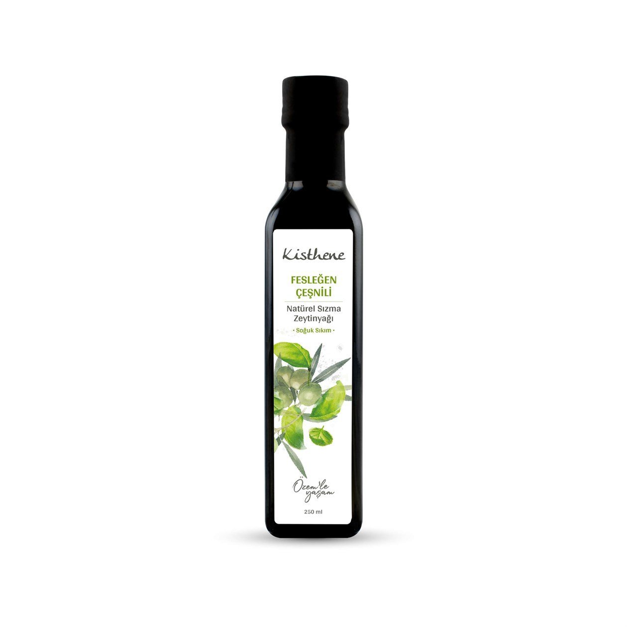 Kisthene Fesleğen Çeşnili Zeytinyağı 250 ml görseli.