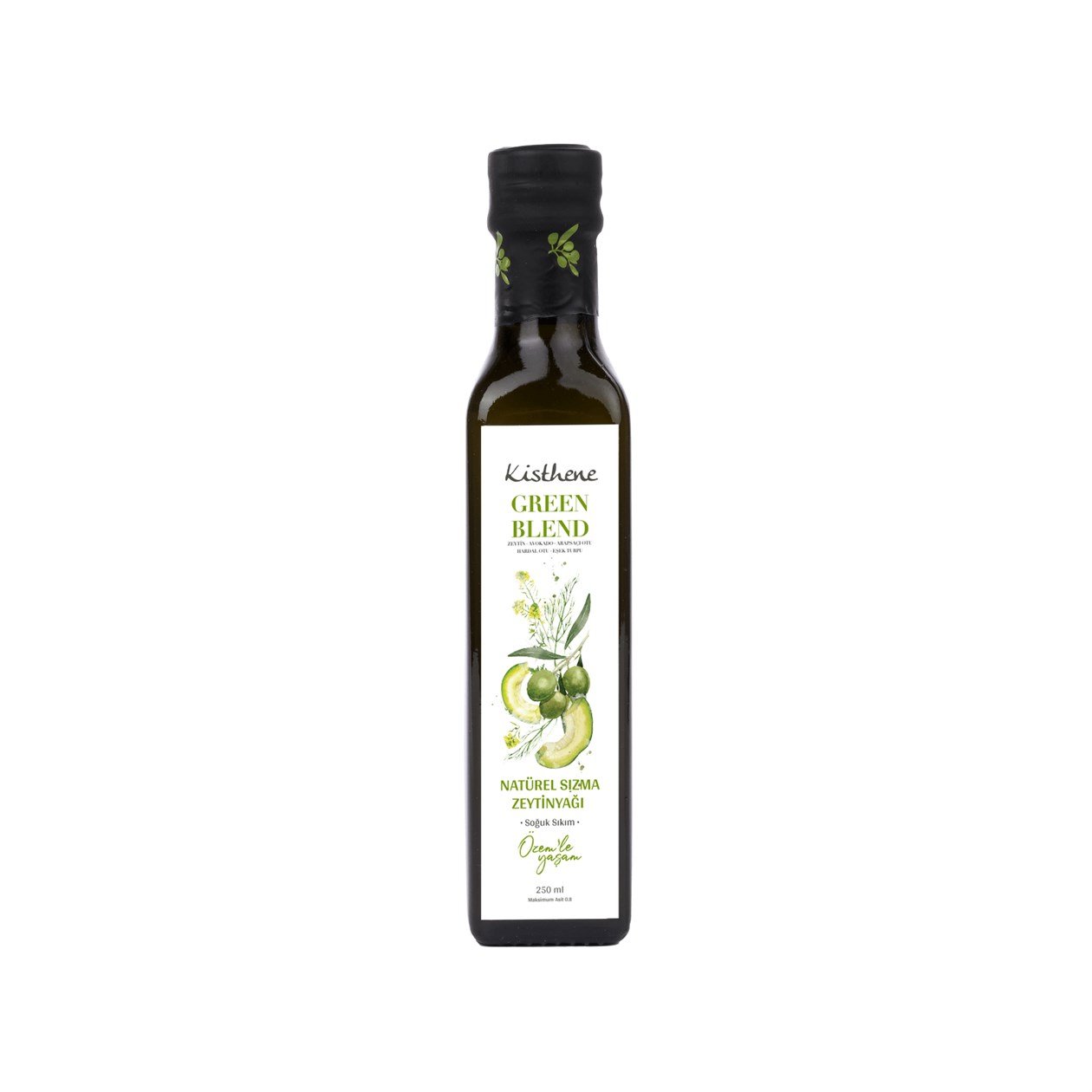 Kisthene Green Blend Çeşnili Zeytinyağı 250 ml görseli.