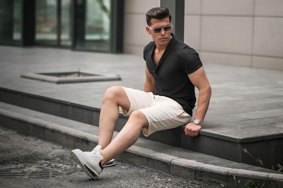 Fitilli Basic Şort - Ekru