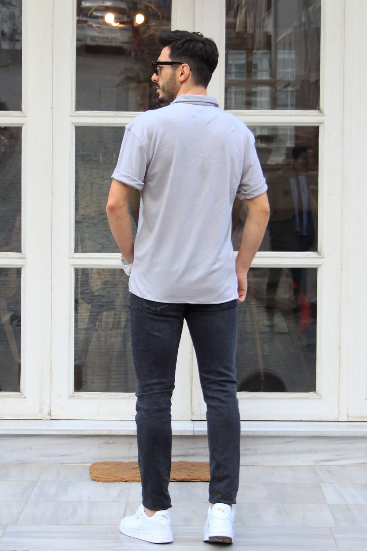 Kısa Kollu Oversize Gömlek